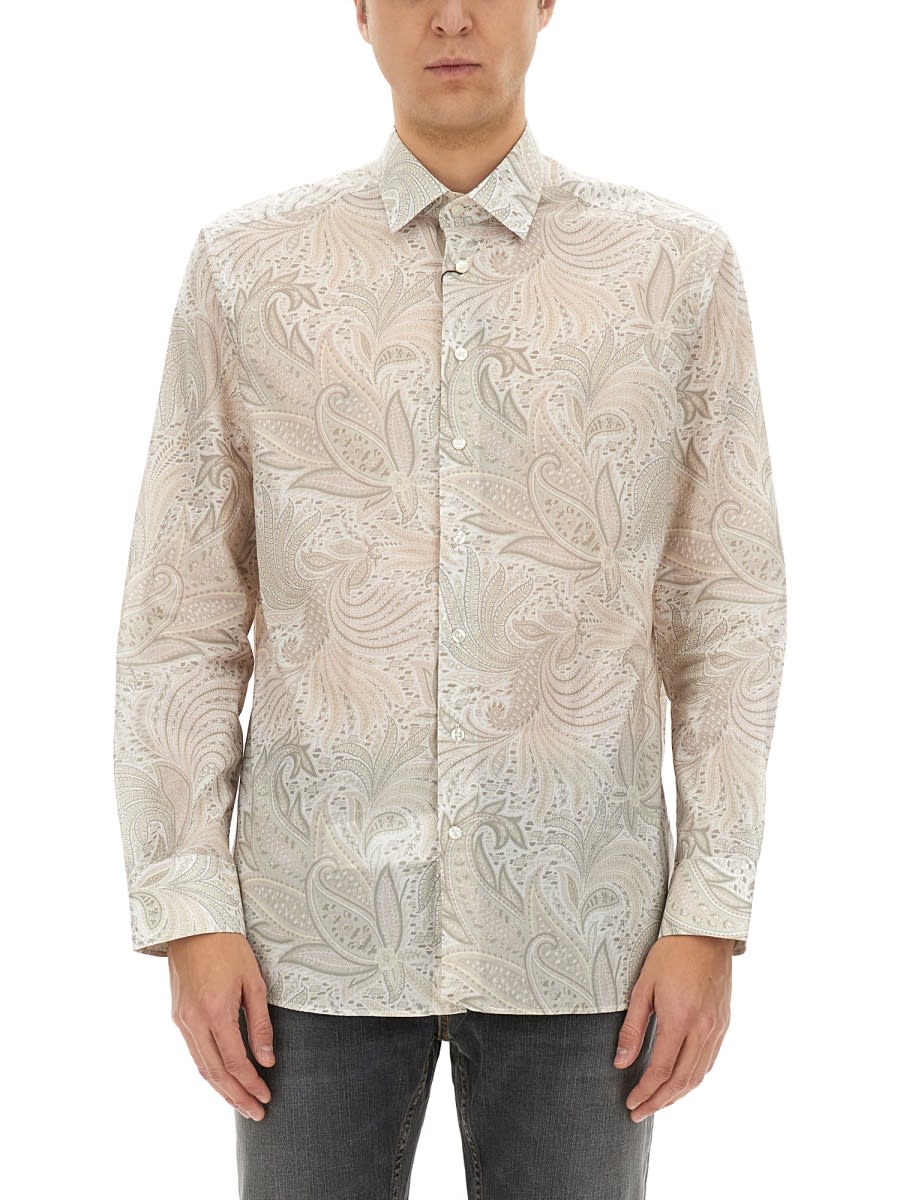 Tシャツ・カットソー ETRO SS25 (MRIB0001 99SA5F1X0835) COTTON T-SHIRT WITH PRINT | T-shirt and Sweatshirts | ETRO