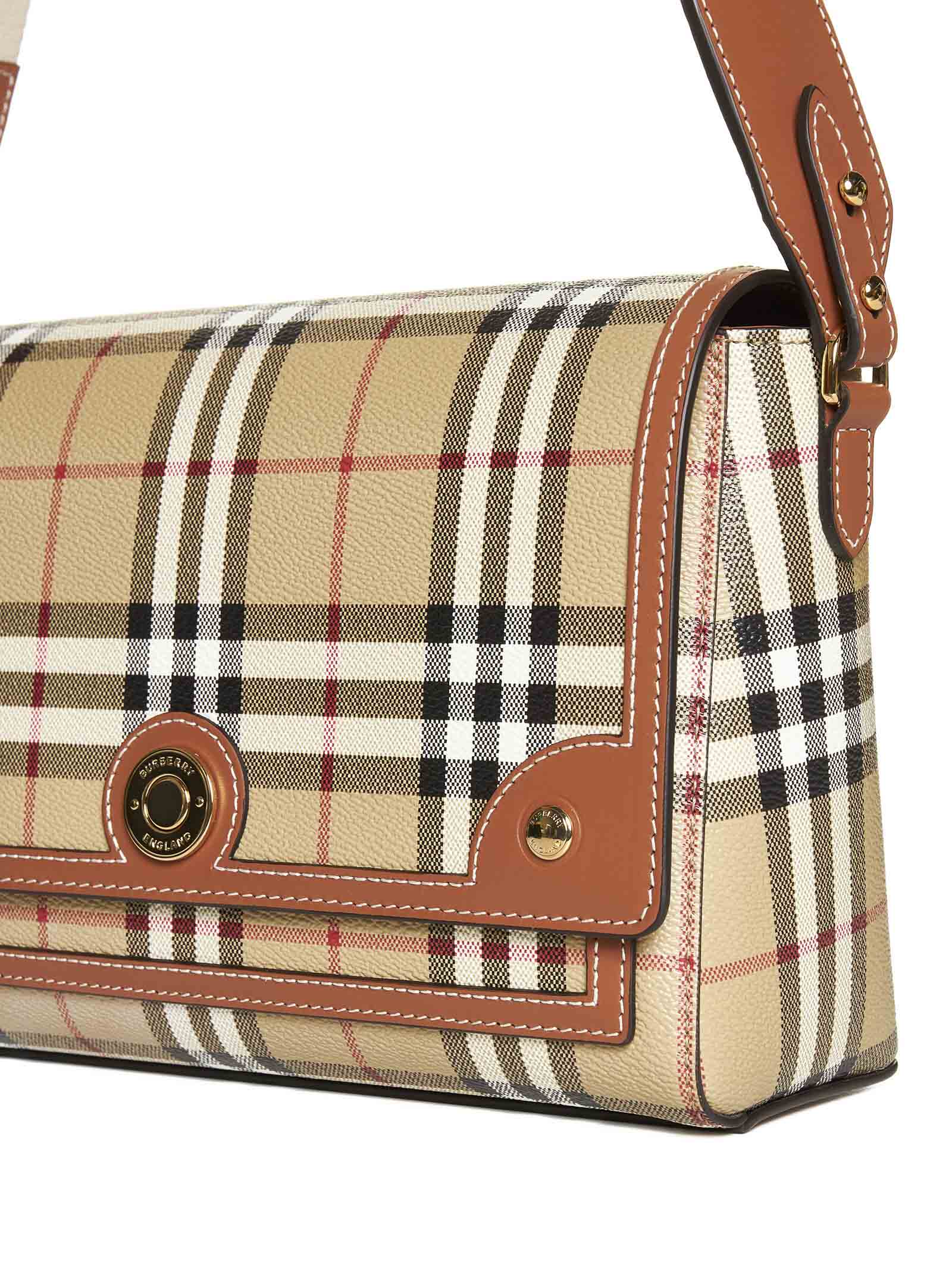 ショルダーバッグ・ポシェット BURBERRY EMBROIDERED FABRIC NOTE CROSSBODY BAG Burberry Embroidered Fabric Note Crossbody Bag - Crossbody