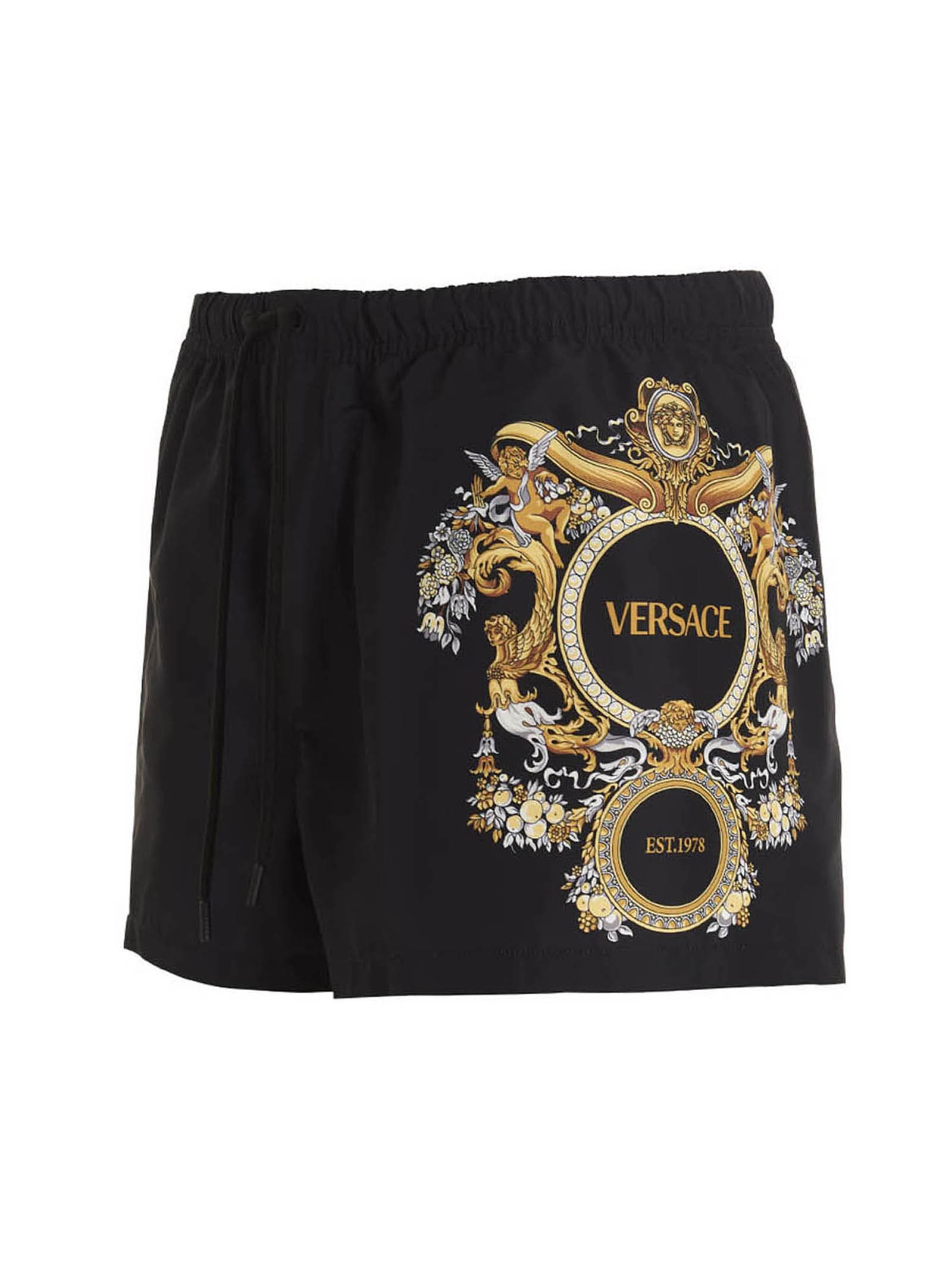 Versace ' Milano Est 1978' Swimming Trunks | italist, ALWAYS LIKE