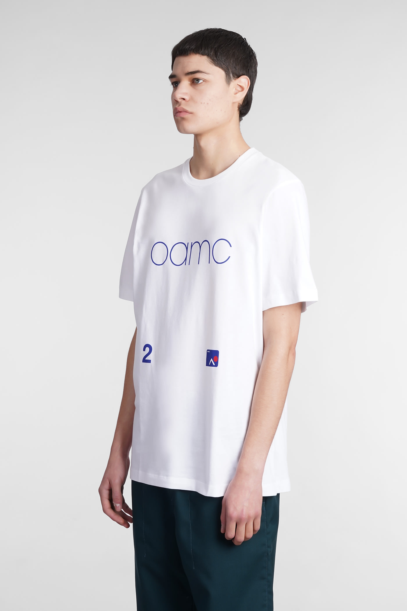 ★OAMC★ Avery Short Sleeve T-Shirt Polvere 23E28OAJ10COT007 OAMC Avery T-shirt In White Cotton | italist
