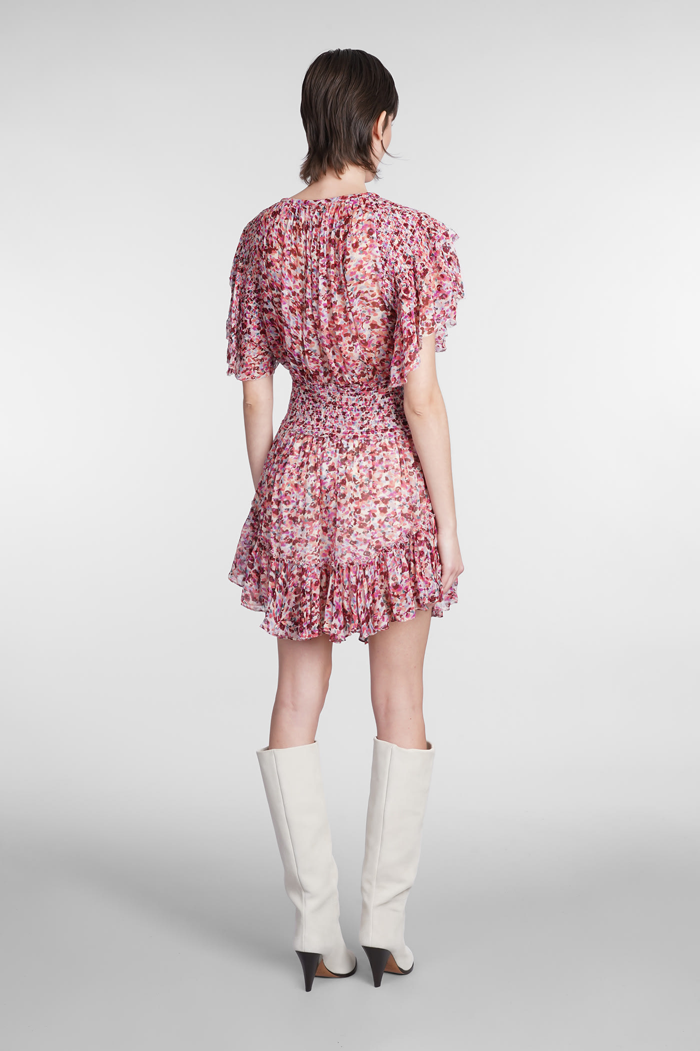 【関税&送料込】Marant Etoile Florise Dress Isabel Marant Womens Étoile Florise Mini Dress, 36, Red at