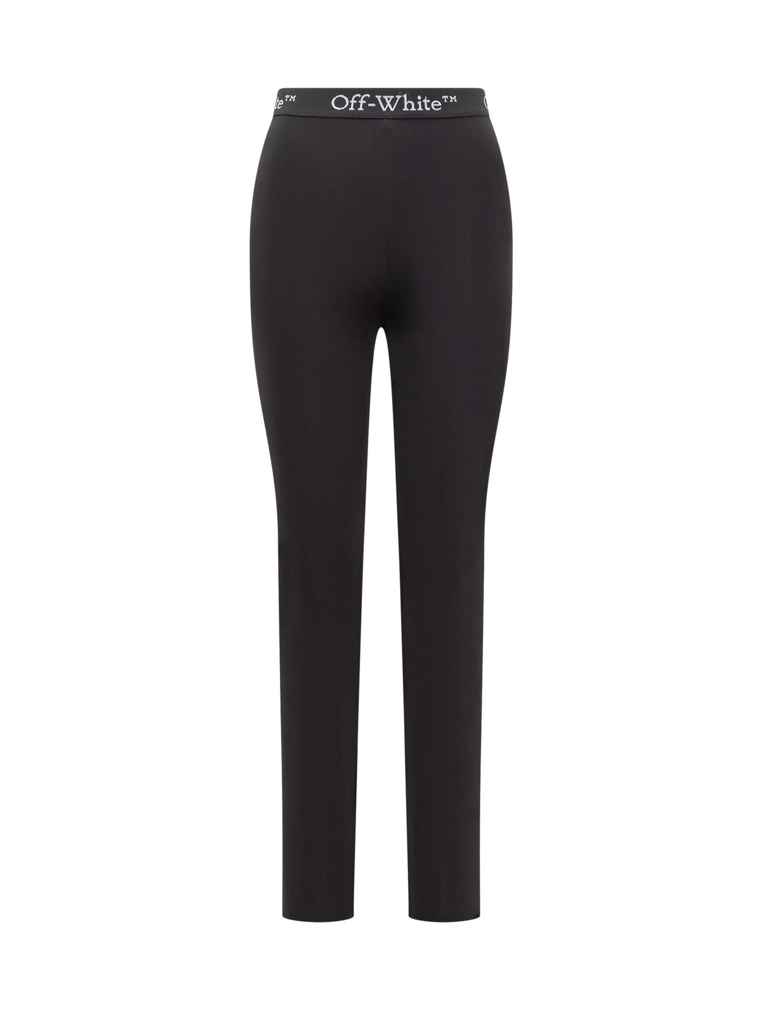 スパッツ・レギンス OFF WHITE Women Leggings OWVV003S25JER001 1000 BLACK AWSB-LOYCE-WT30 Woman: Ribbed sports leggings | Diesel