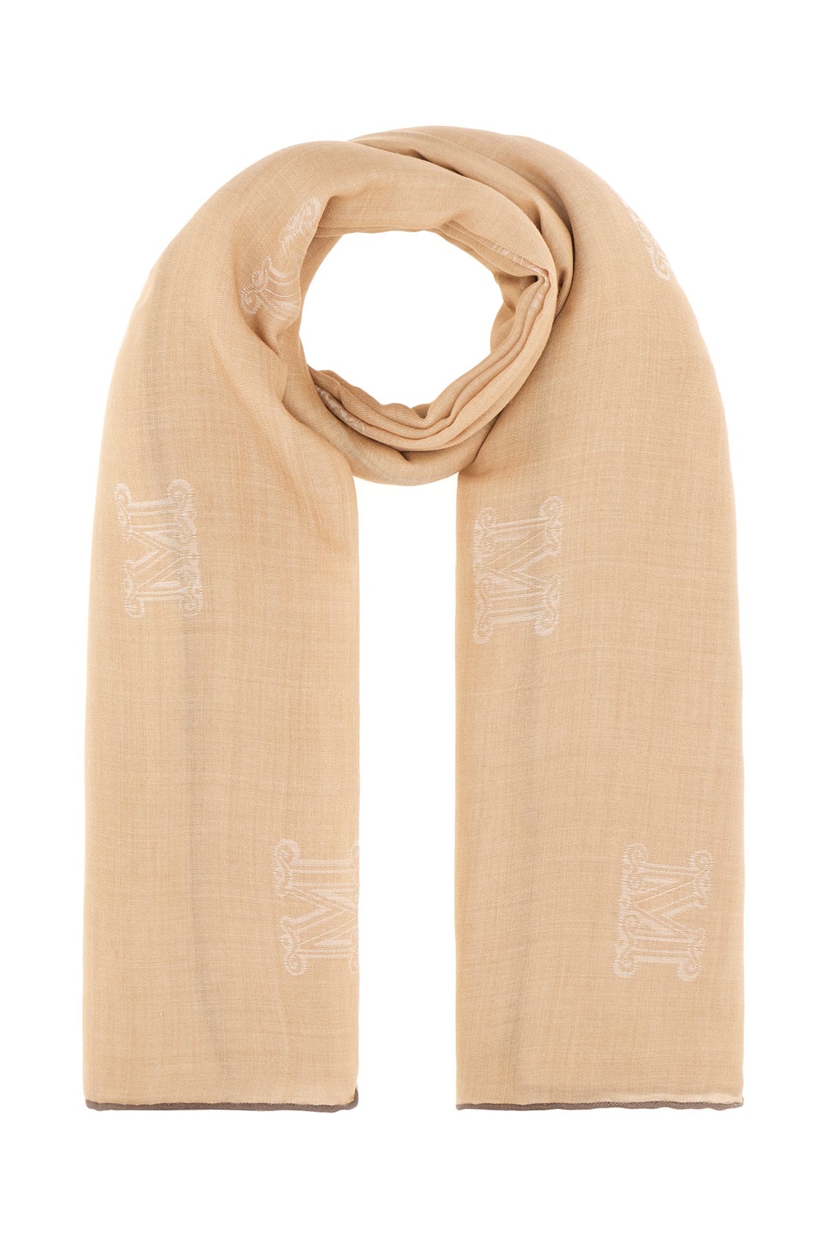 【送料&関税込】Max Mara Cappuccino Wool Blend Scarf Max Mara Cappuccino Wool Blend Scarf | italist