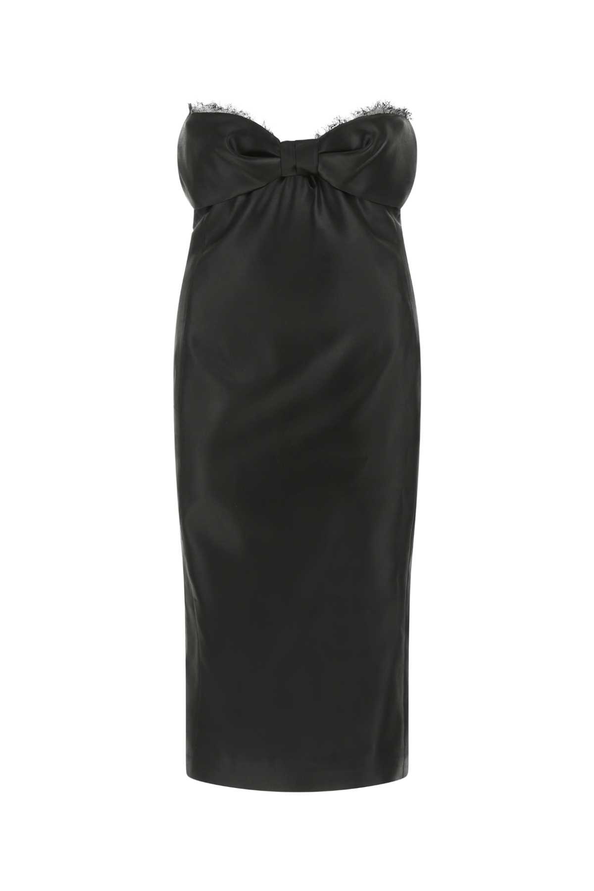ワンピース Saint Laurent Black satin mini dress Saint Laurent Silk-satin Mini Slip Dress Black Saint Laurent