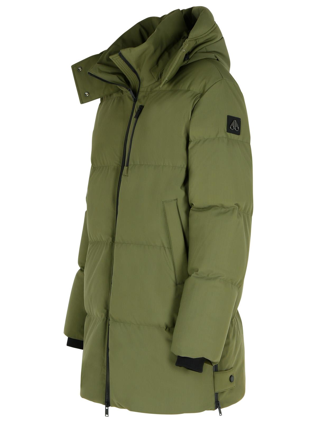 ダウンジャケット・コート MOOSE KNUCKLES 'chelia 3q' green nylon blend parka Moose Knuckles Chelia 3Q Green Nylon Blend Parka | M34LJ2051454