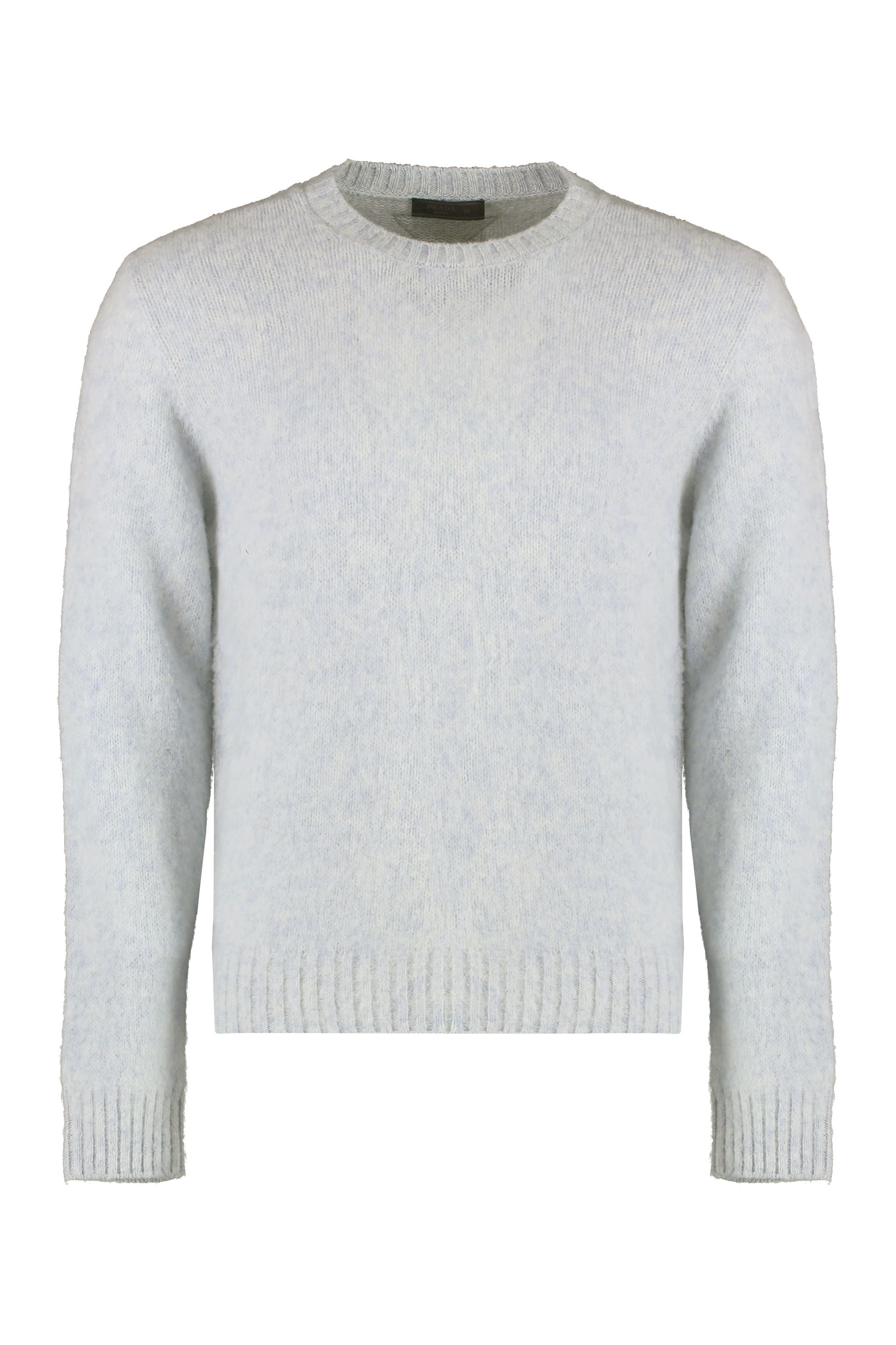 【送料&関税込】Prada Virgin Wool Sweater Trompe l'œil virgin wool sweater in yellow - Prada | Mytheresa