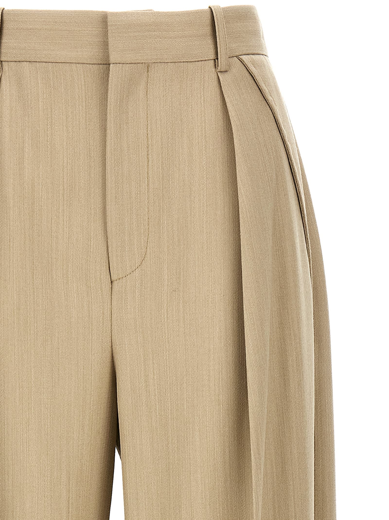 パンツ VICTORIA BECKHAM Maxi turn-up pants Beige 1125WTR006059A Victoria Beckham Maxi turn-up pants (Victoria Beckham/パンツ