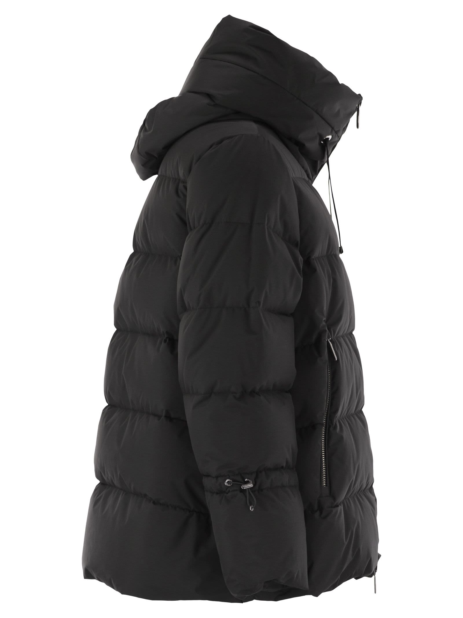 ダウンジャケット・コート MOORER GADIA-STP - Hooded down jacket (MODPI200001 U0001) GADIA-STP（NERO）：イタリアで生まれた、ラグジュアリ ダウン