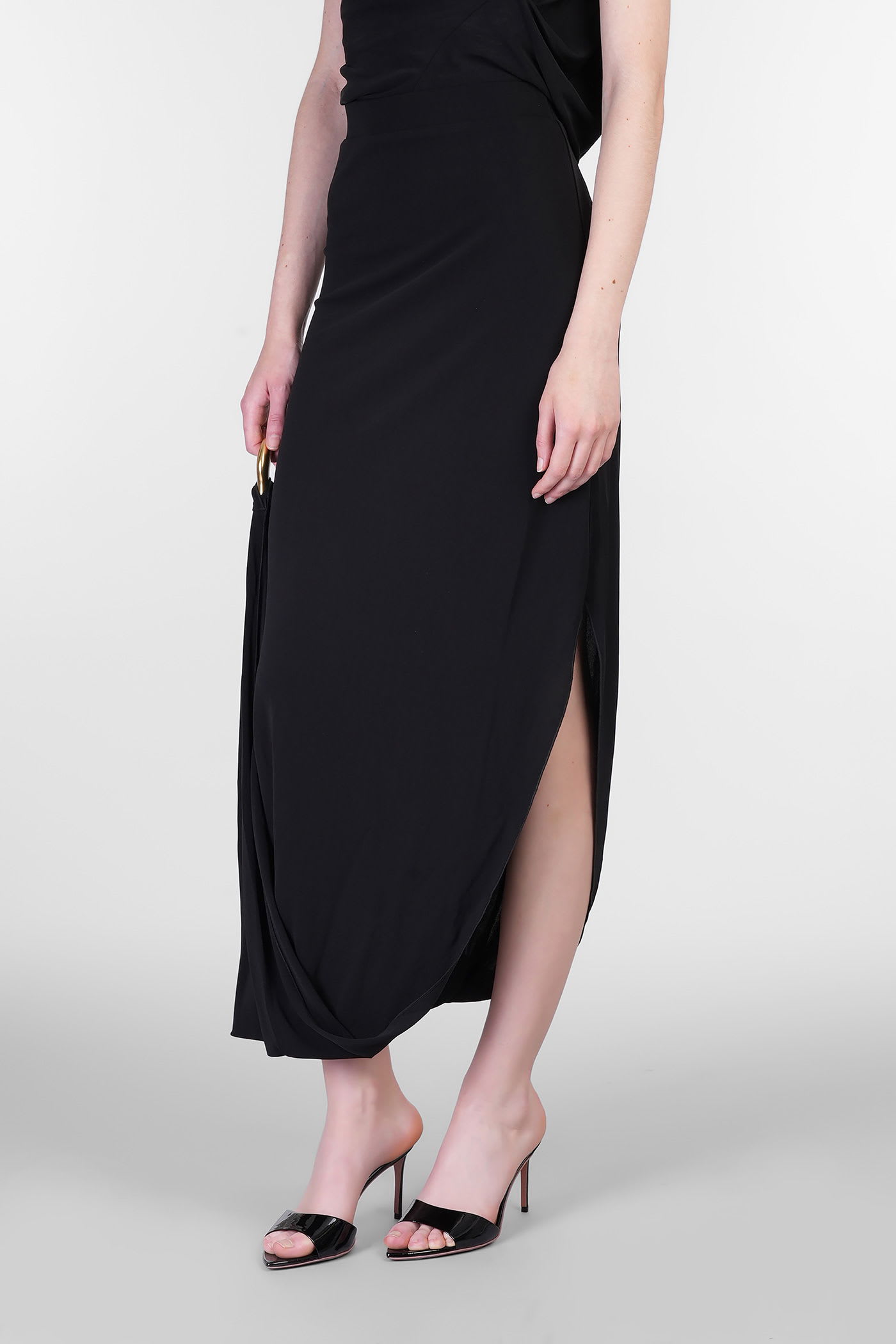 【送料&関税込】Cult Gaia Sola Skirt In Black Viscose Cult Gaia Sola Skirt In Black Viscose | italist