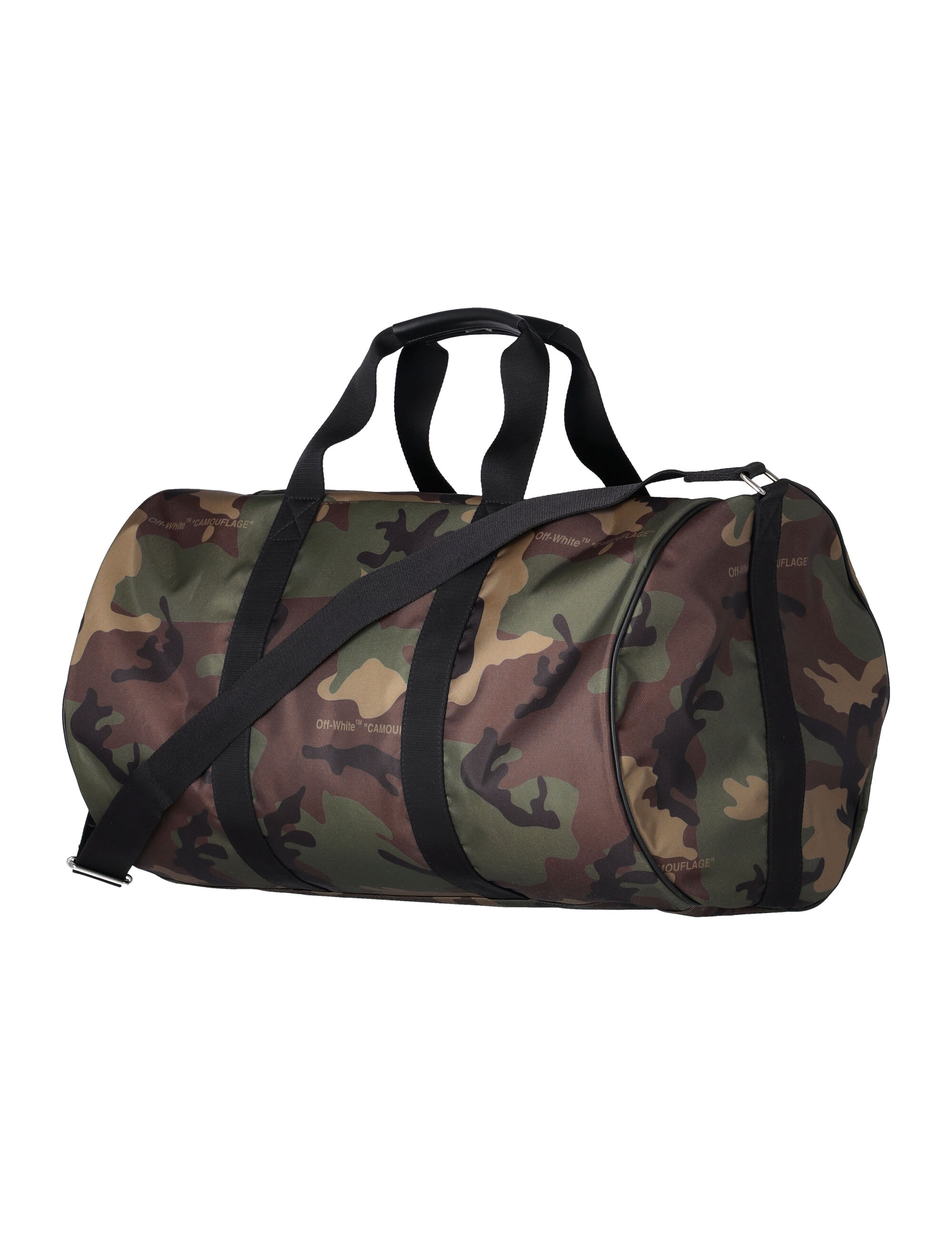 Off-White Arrows camouflage-print Duffle Bag - Gre