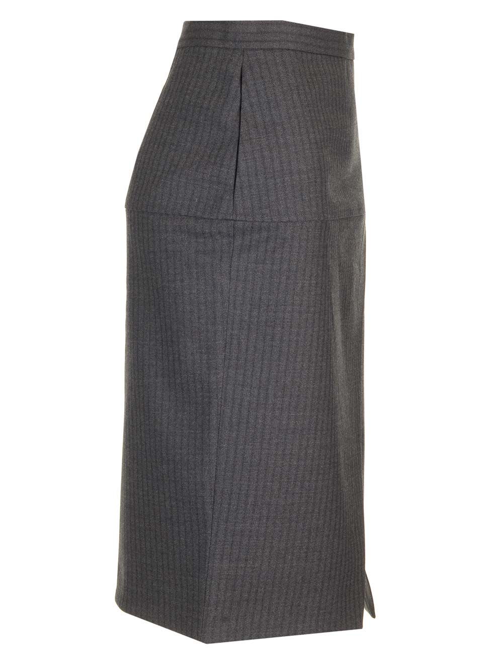 スカート FENDI PINSTRIPED WOOL PENCIL SKIRT Fendi Pinstriped Wool Pencil Skirt | italist