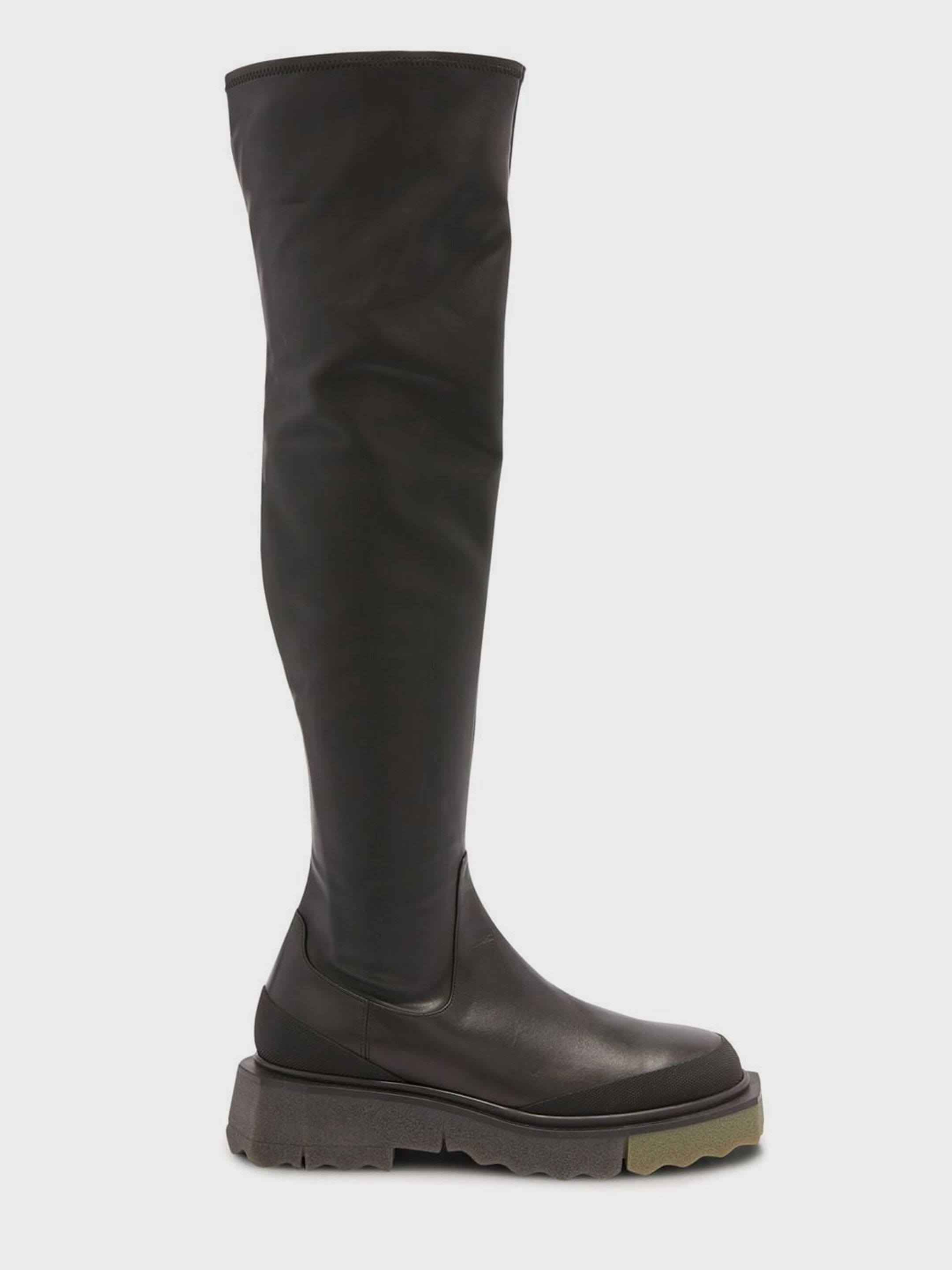 Off-White Leather High Boots | italist