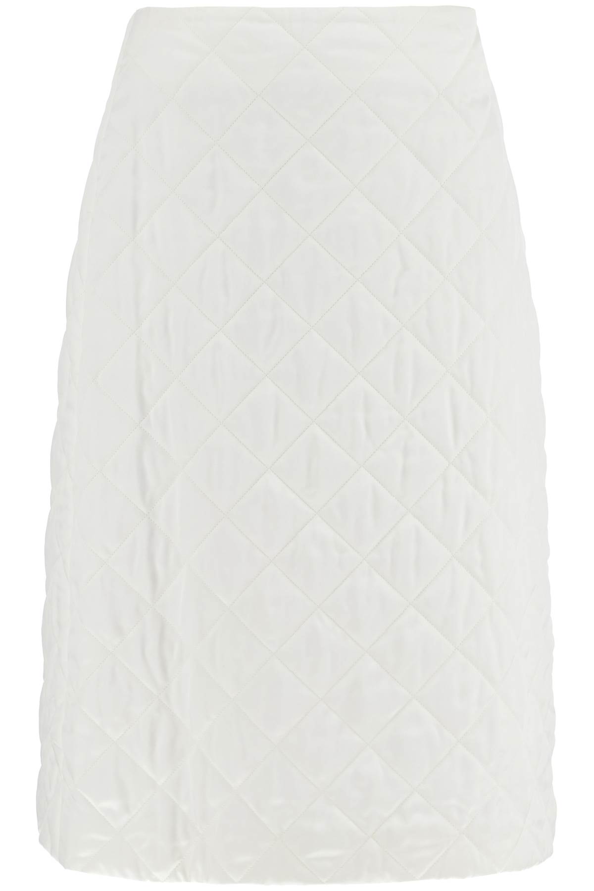 quilted midi skirt