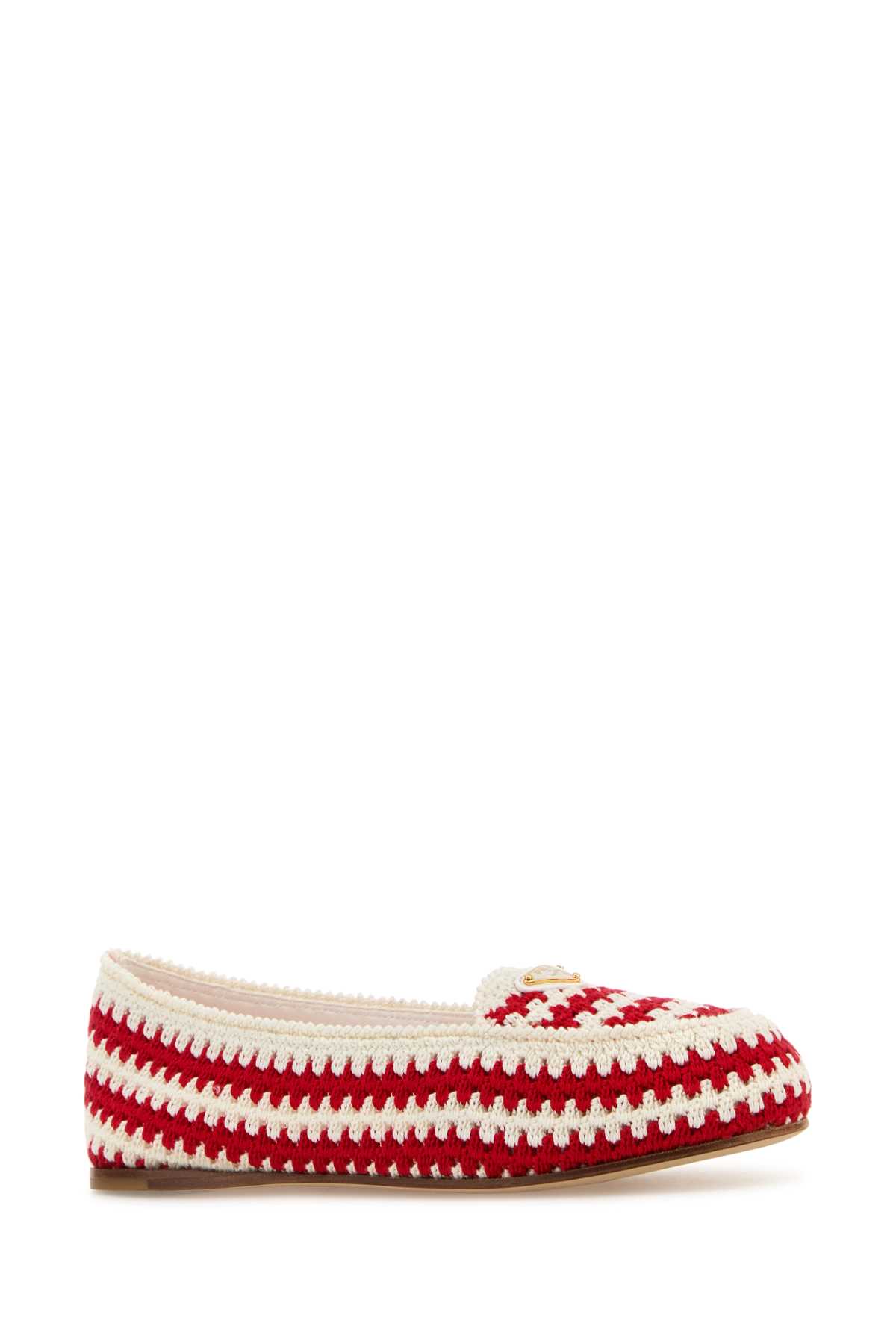 Prada Embroidered Crochet Loafers | italist