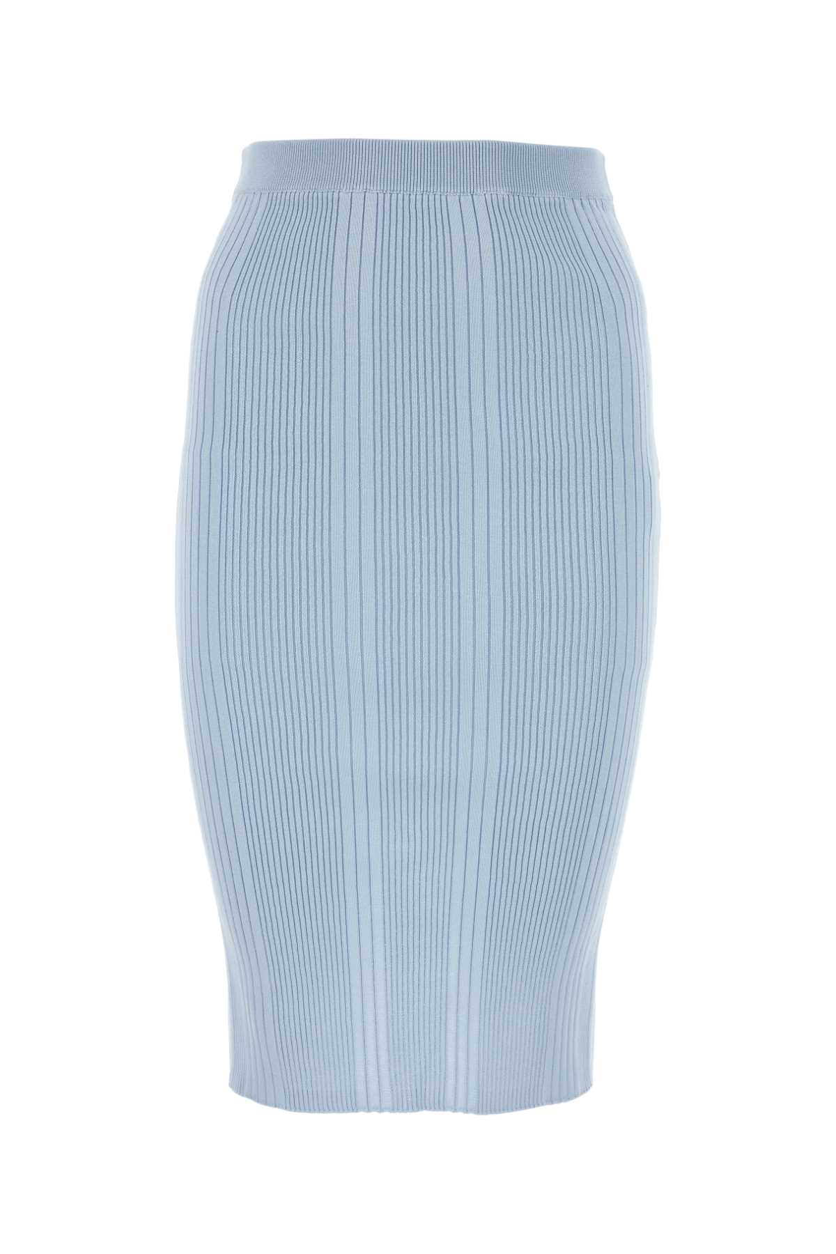 【送料&関税込】Bottega Veneta Pastel Light-blue Cotton Skir Bottega Veneta Pastel Light-blue Cotton Skirt | italist