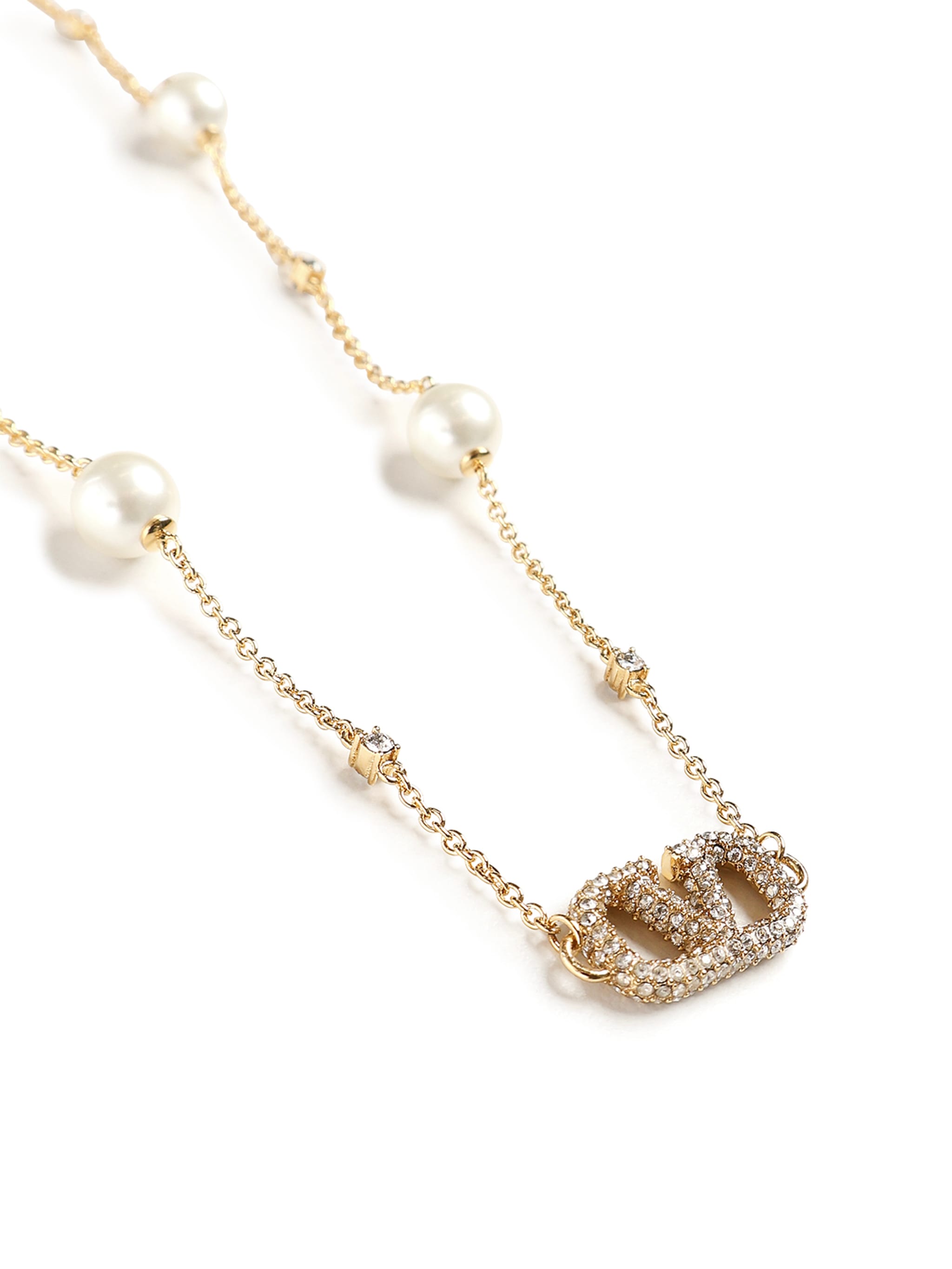 Valentino Garavani Vlogo Signature Pearl Necklace | italist
