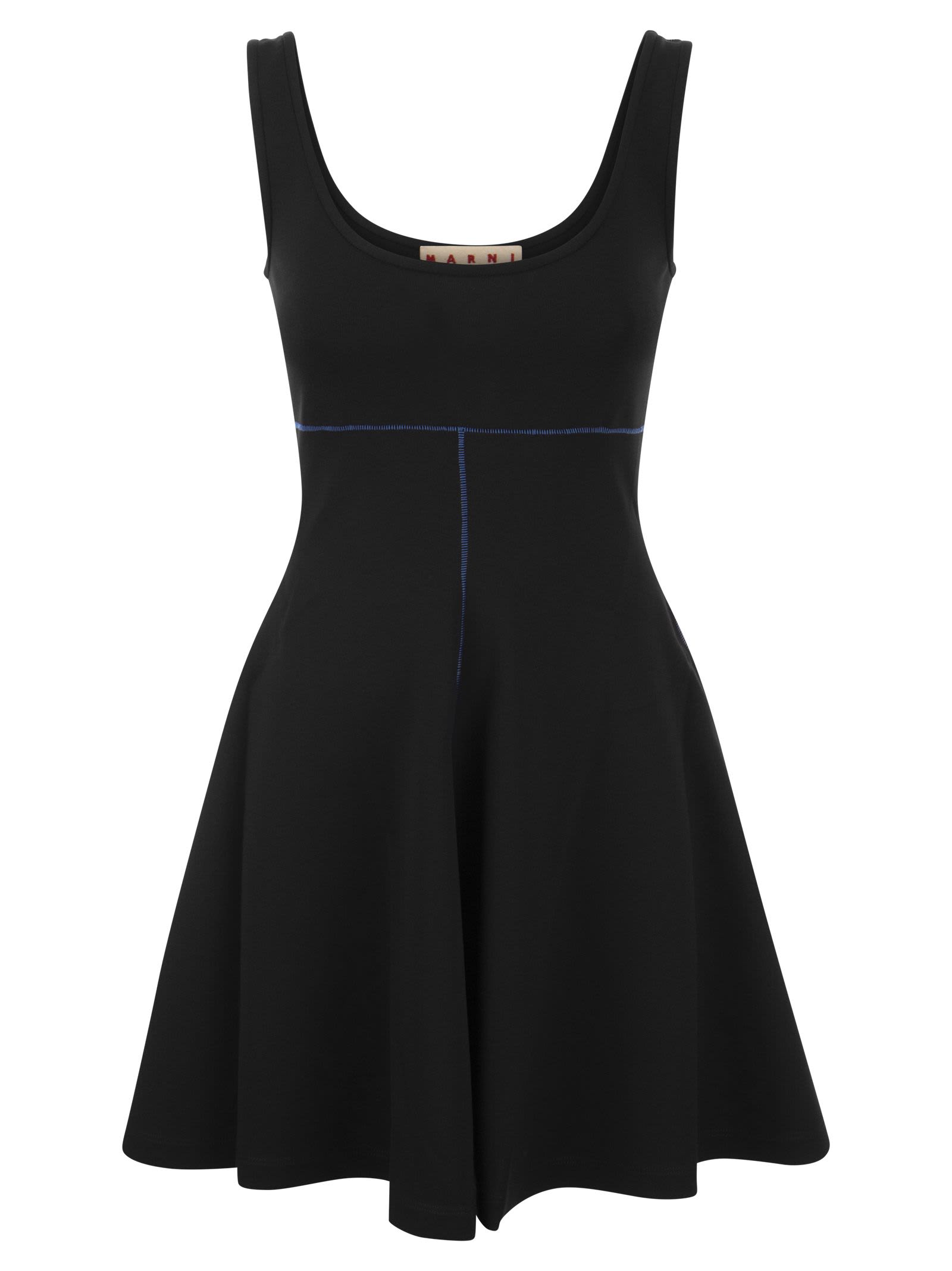 black viscose blend dress