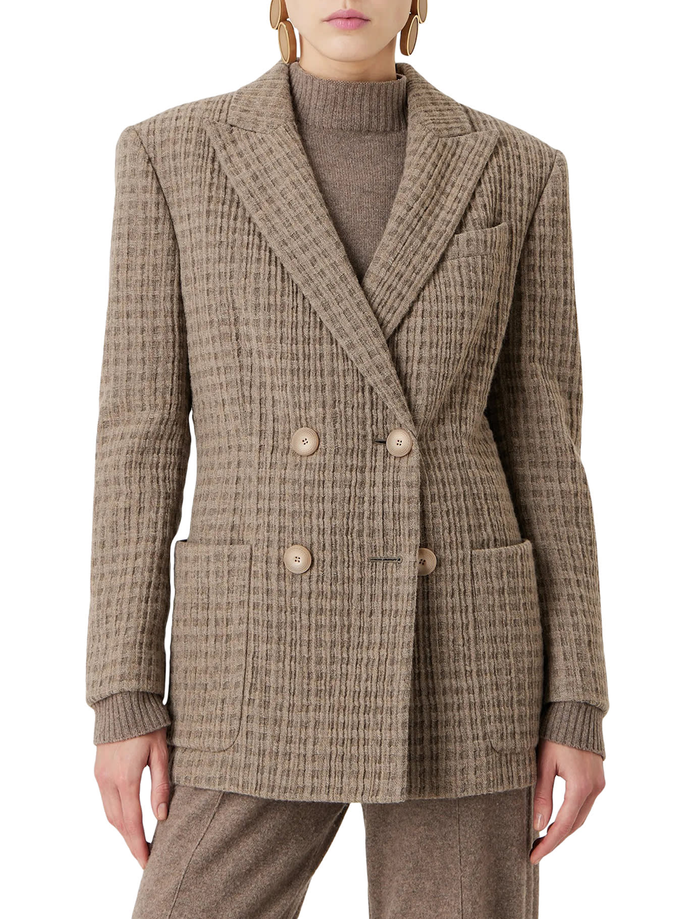 ジャケット GIORGIO ARMANI DOUBLE-BREASTED JACKET IN CASHMERE AND SILK GIORGIO ARMANI DOUBLE-BREASTED JACKET IN CASHMERE AND SILK