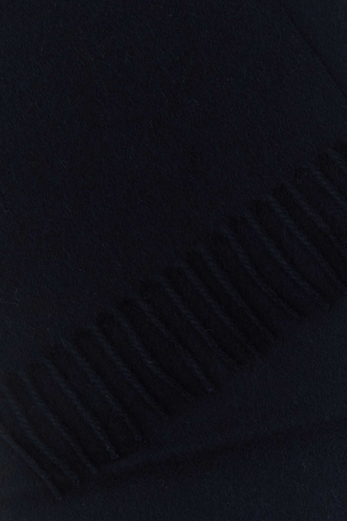 マフラー・ストール PRADA SS24 Midnight blue cashmere scarf (1FS001076 F0008) Prada Scarves And Foulards In Blue - 33% Off | Editorialist