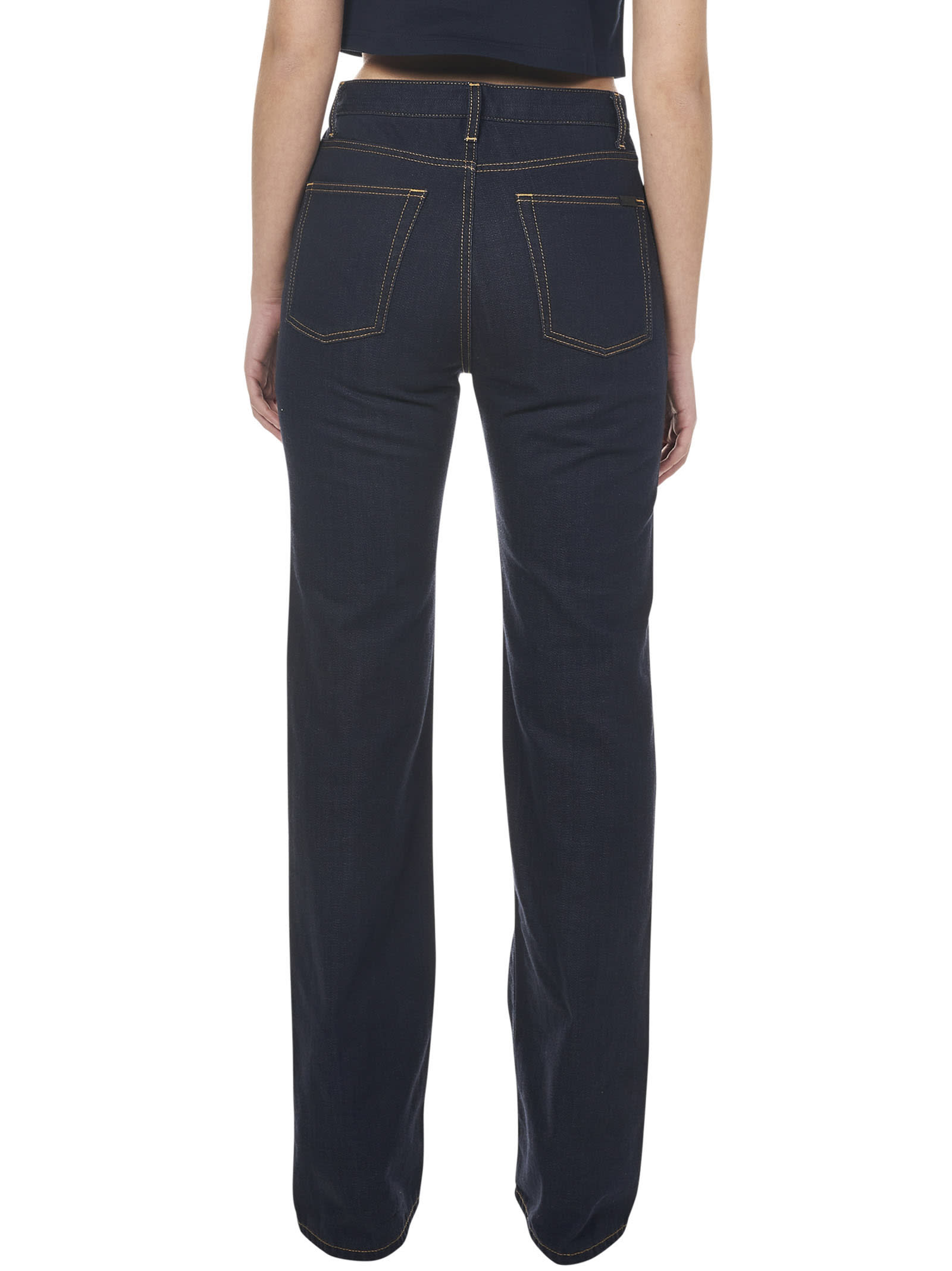 高級【SAINT LAURENT】Janice ストレート デニム ジーンズ 24SS Saint Laurent Janice Jeans | italist