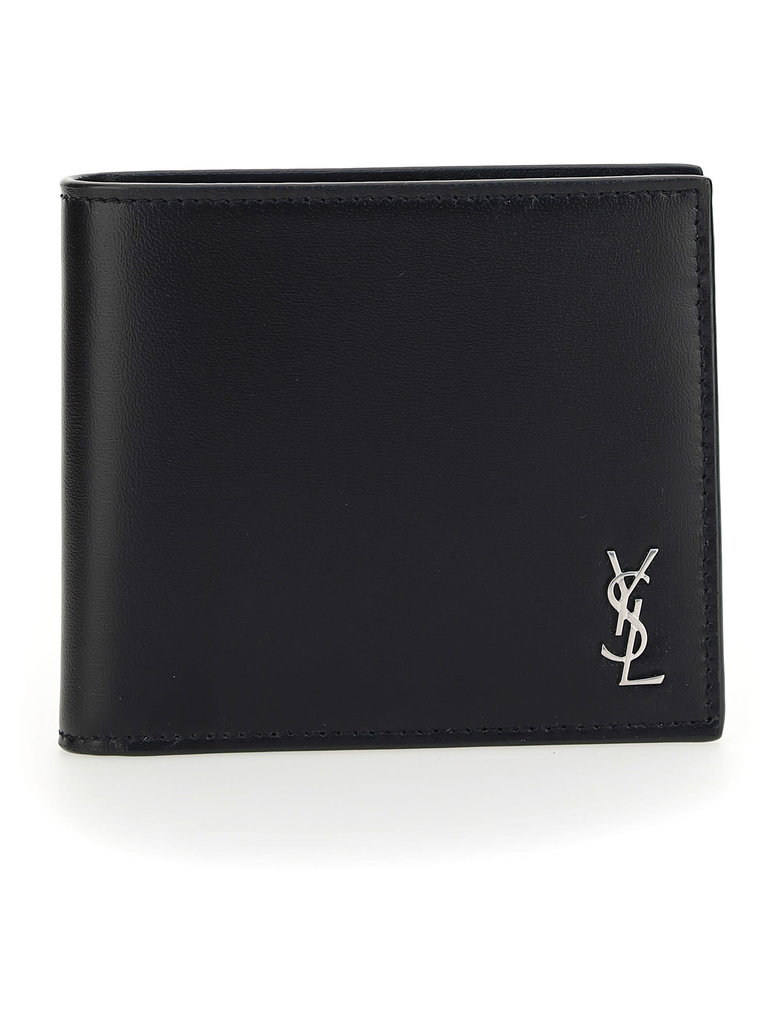 付属付き⭐︎サンローラン マネークリップ ブラック YSL シルバーロゴ メンズ Saint Laurent(サンローラン) マネークリップ(メンズ) - 海外