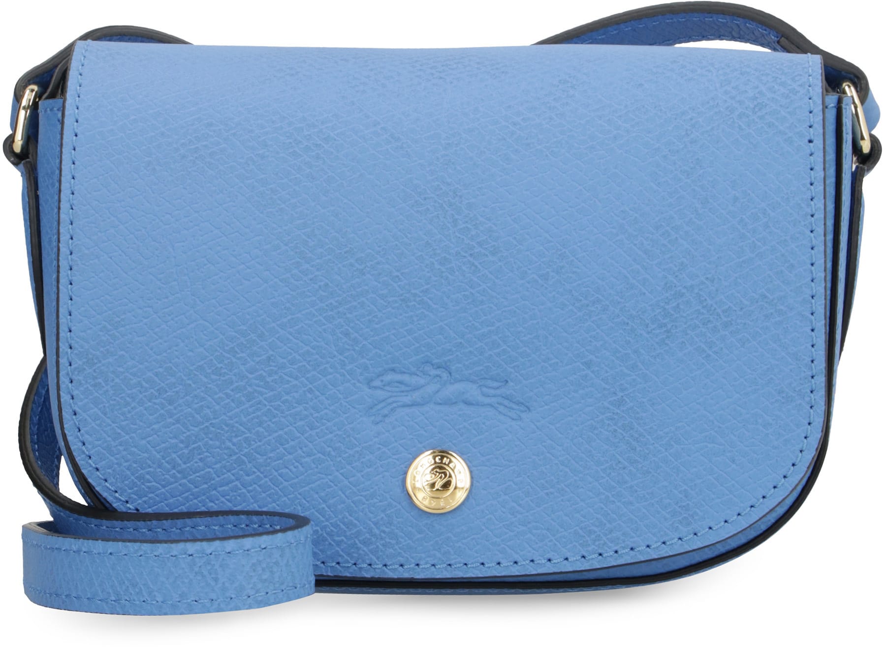 Longchamp Le Foulonne Leather Bucket Bag in Blue