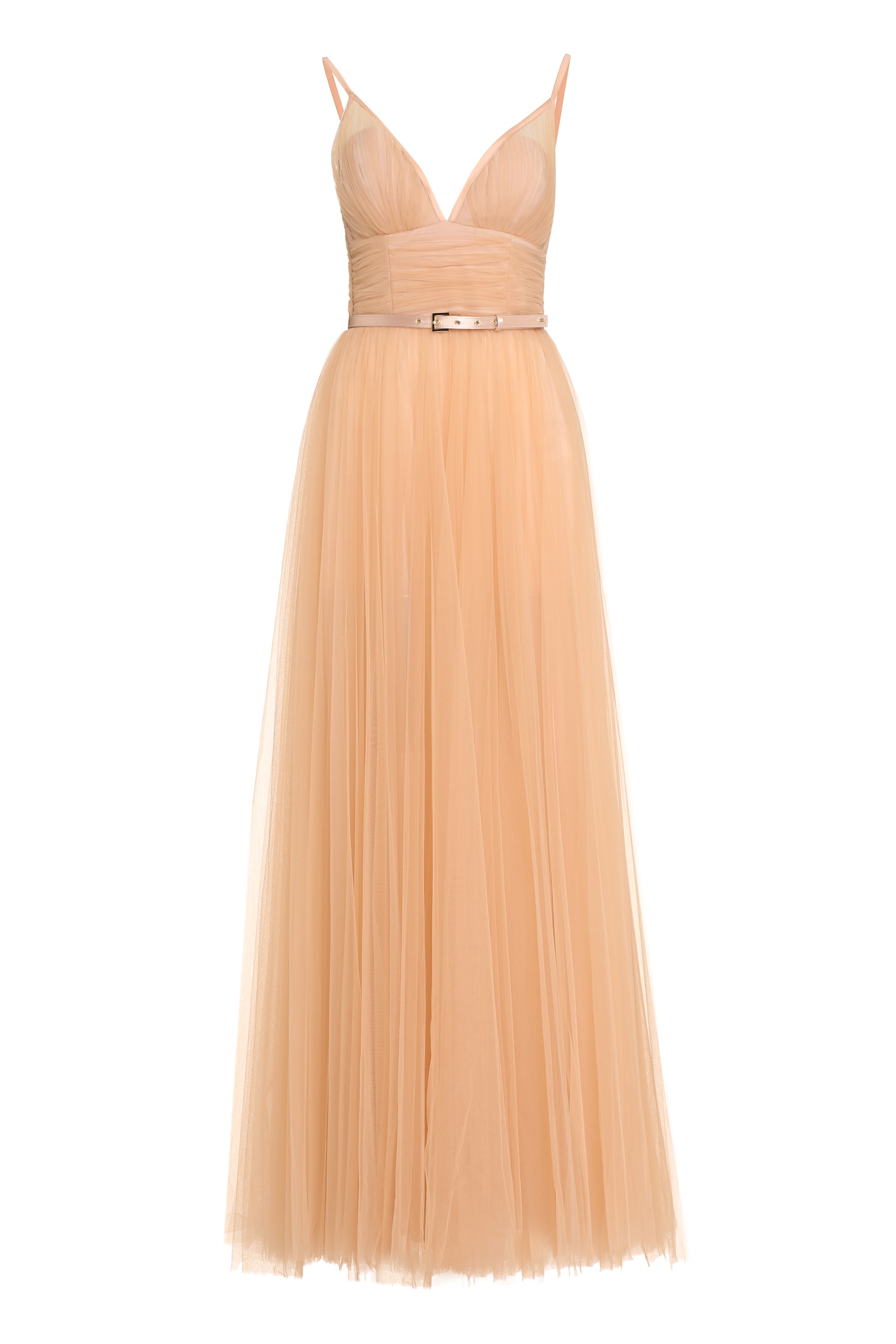 red carpet pleated tulle dress