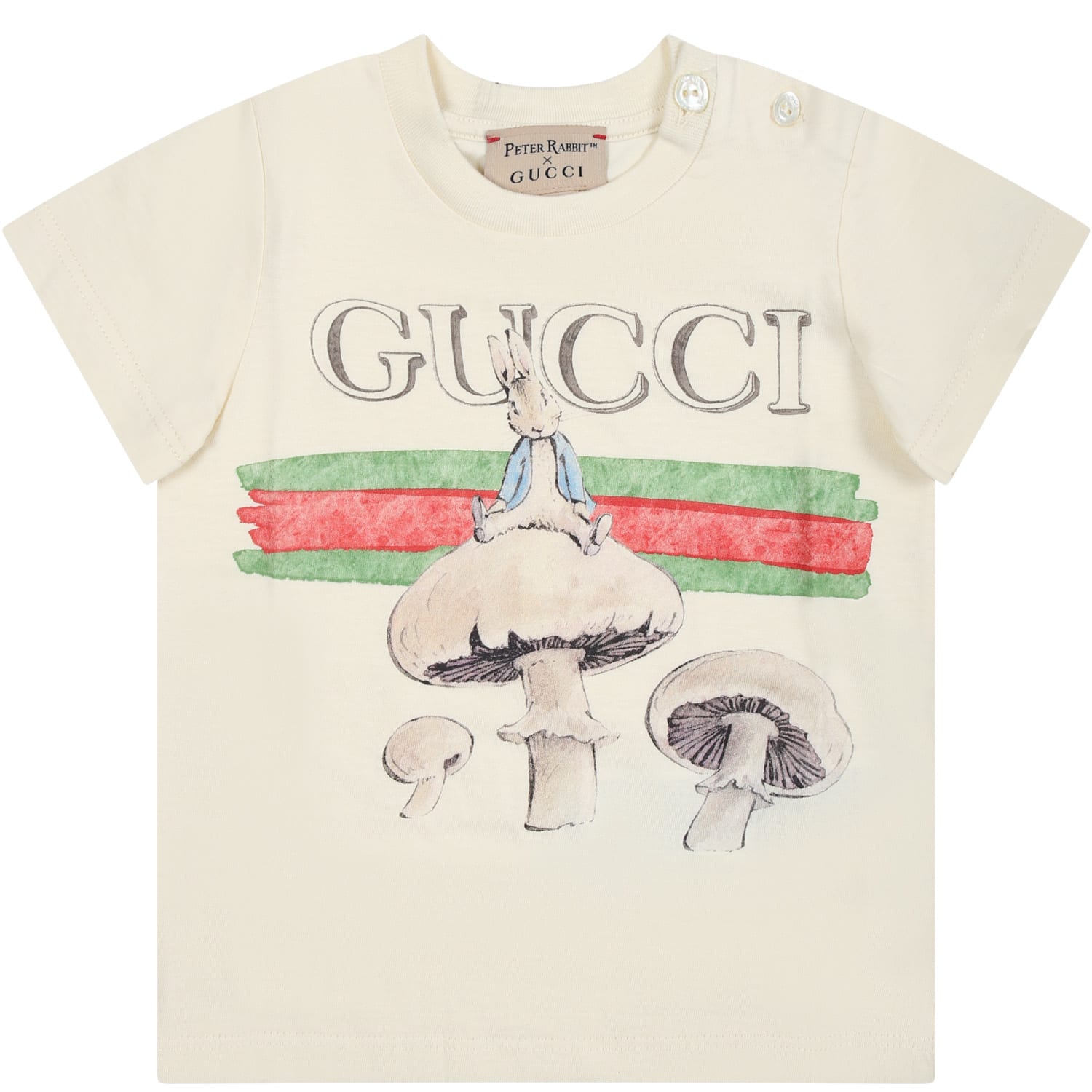 GUCCI★素敵！White Bunny Rabbit Logo Turtle Neck T-Shirt NWT $650 GUCCI White Bunny Rabbit Logo Turtle Neck T-Shirt