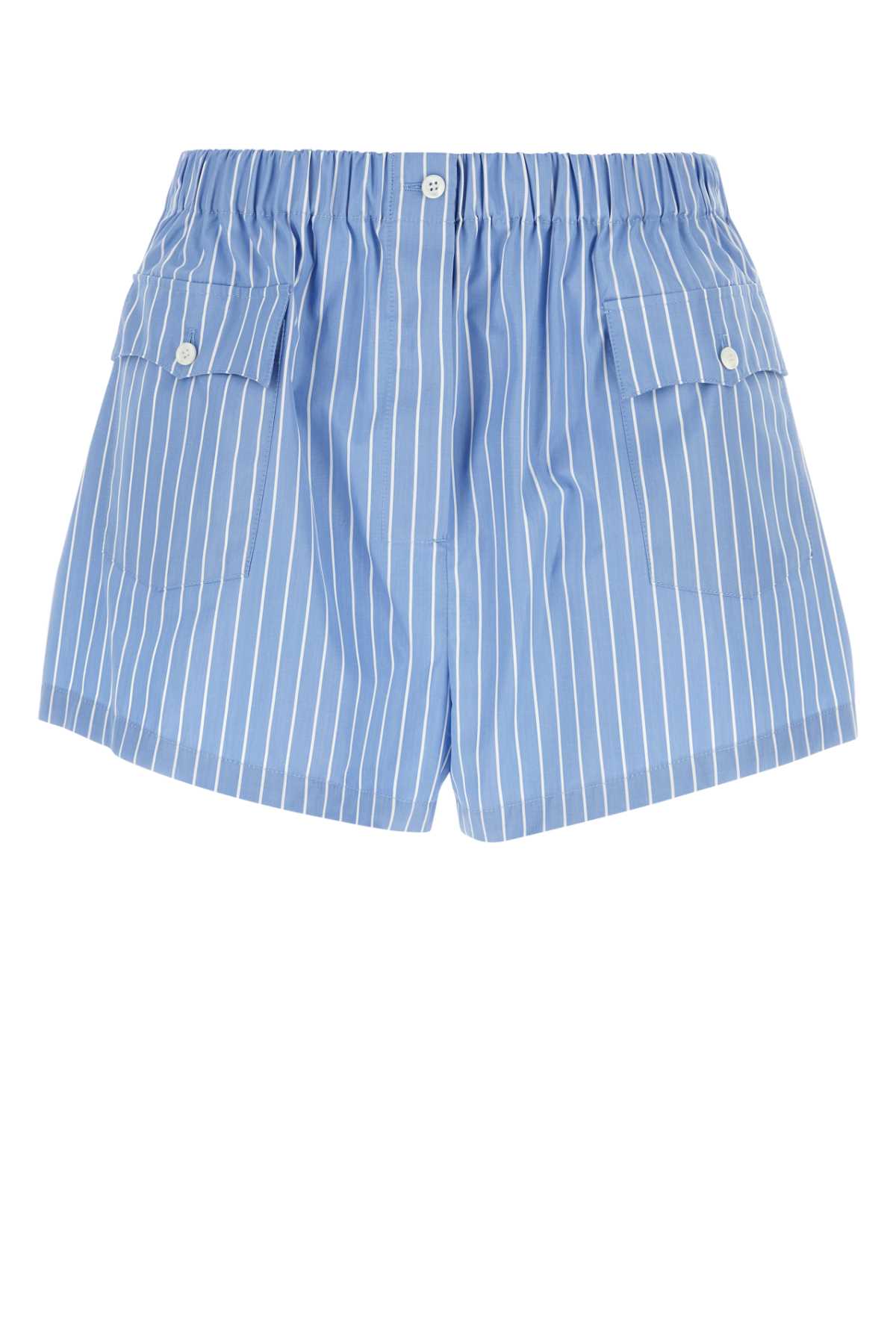 ショートパンツ Prada Embroidered Wool Shorts Belted mohair and wool shorts in black - Prada | Mytheresa