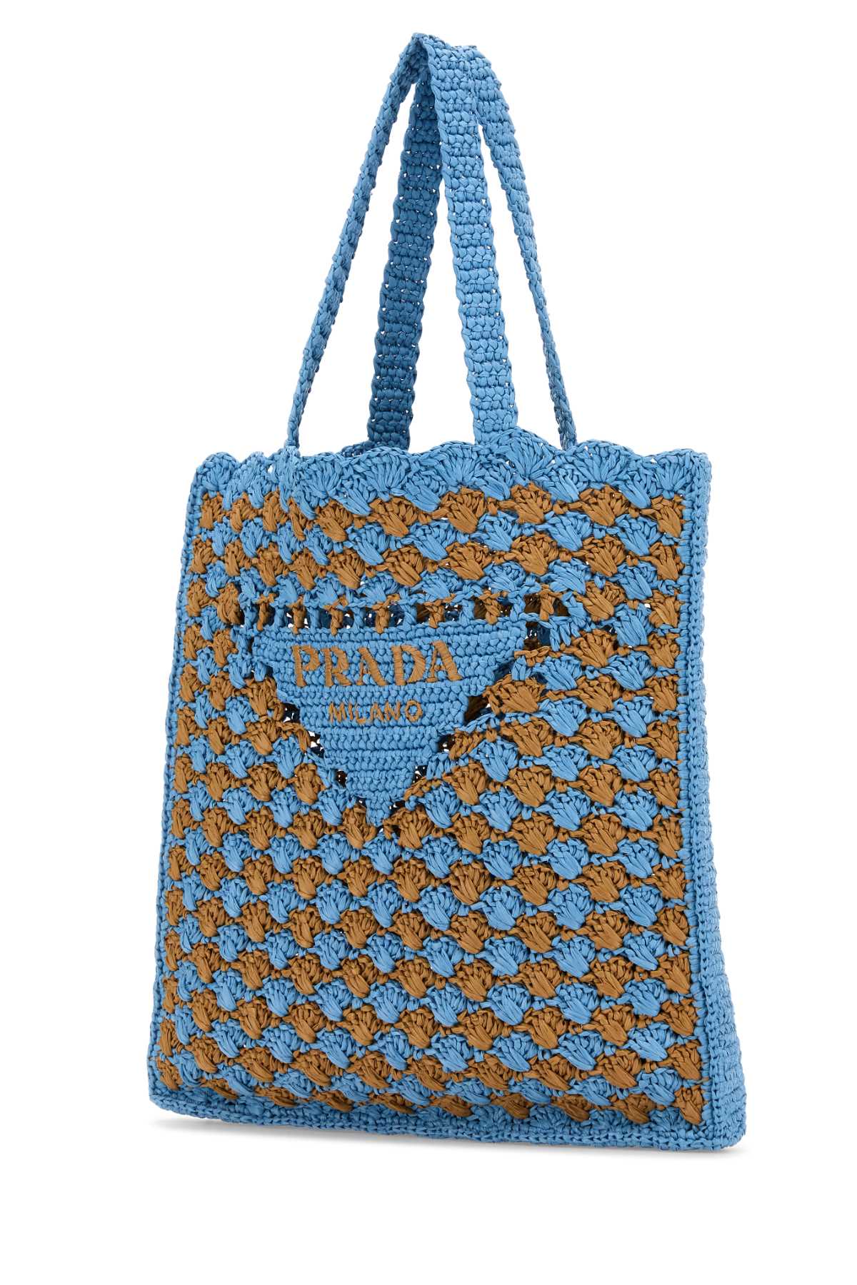 【関税&送料込】Prada Two-Tone Raffia Shopping Bag Prada Two-tone Raffia Shopping Bag | italist