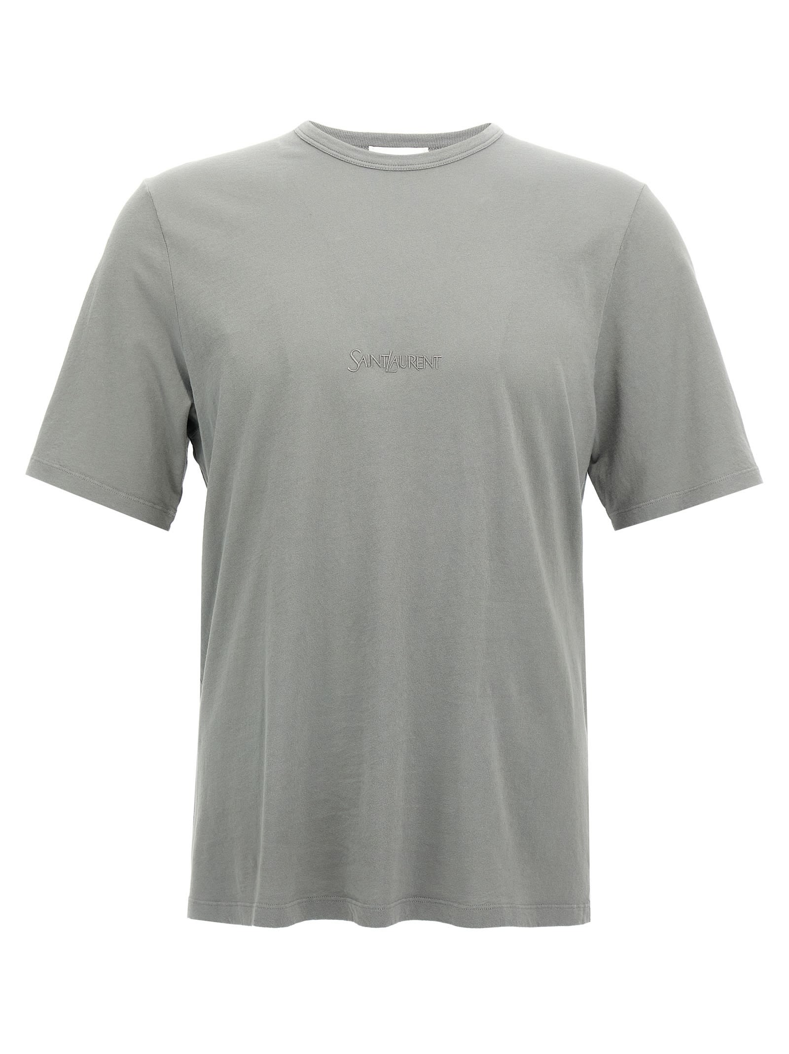 Saint Laurent Logo Embroidery T-shirt | italist