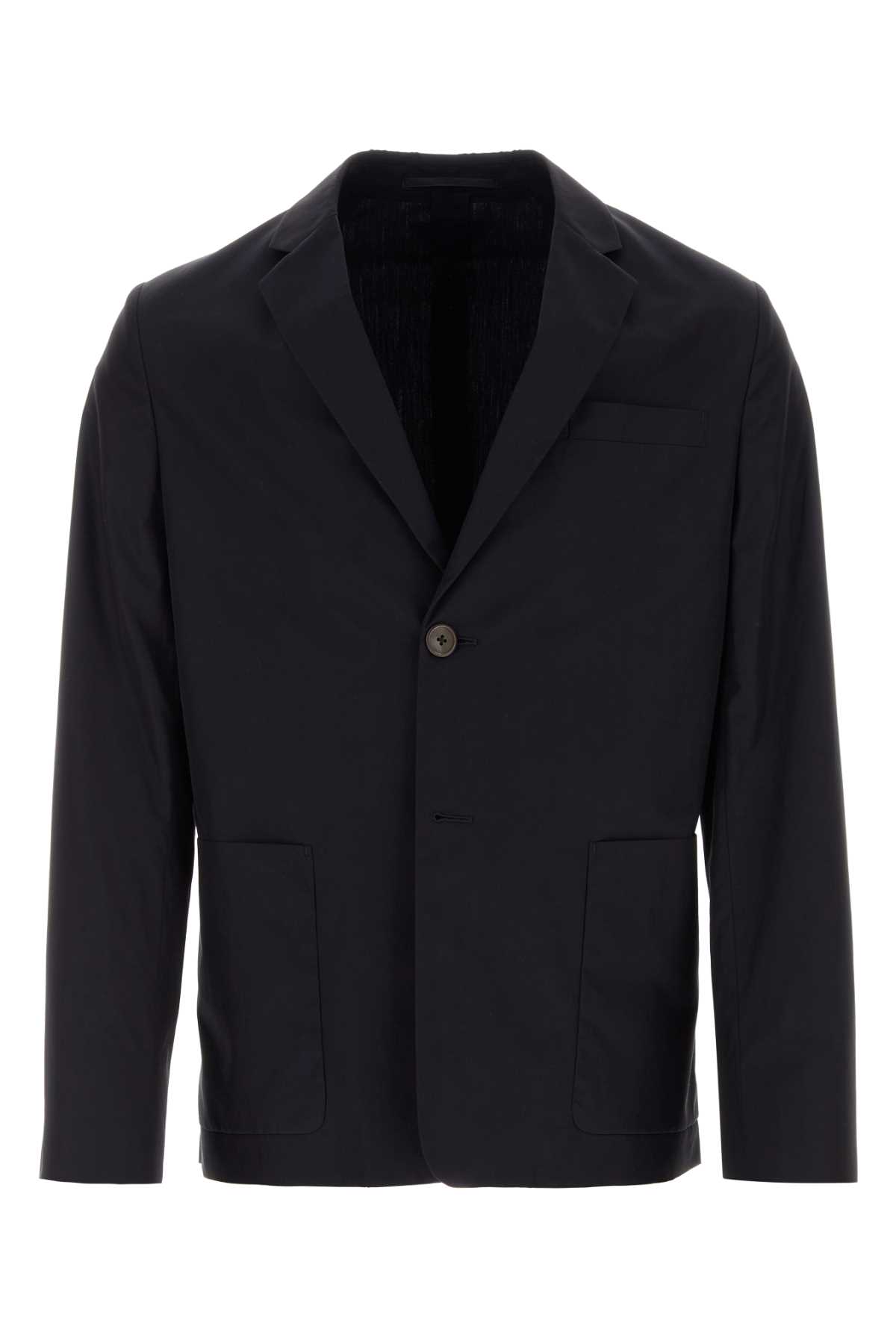 【送料&関税込】Prada Midnight Blue Cotton Blazer Prada Midnight Blue Cotton Blazer | italist