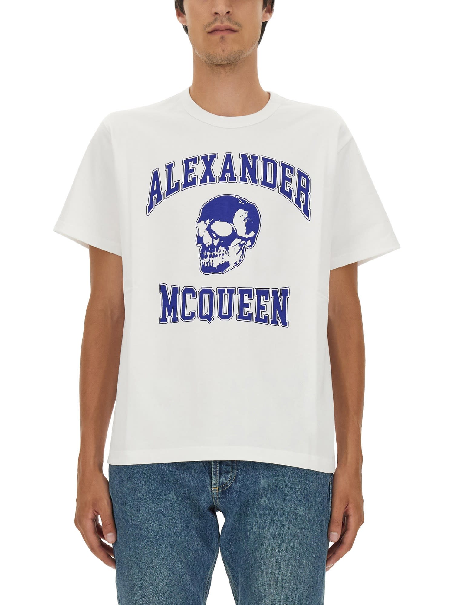 Tシャツ・カットソー Alexander Mcqueen Skull Logo T-Shirt 20006965_57629827_322.jpg