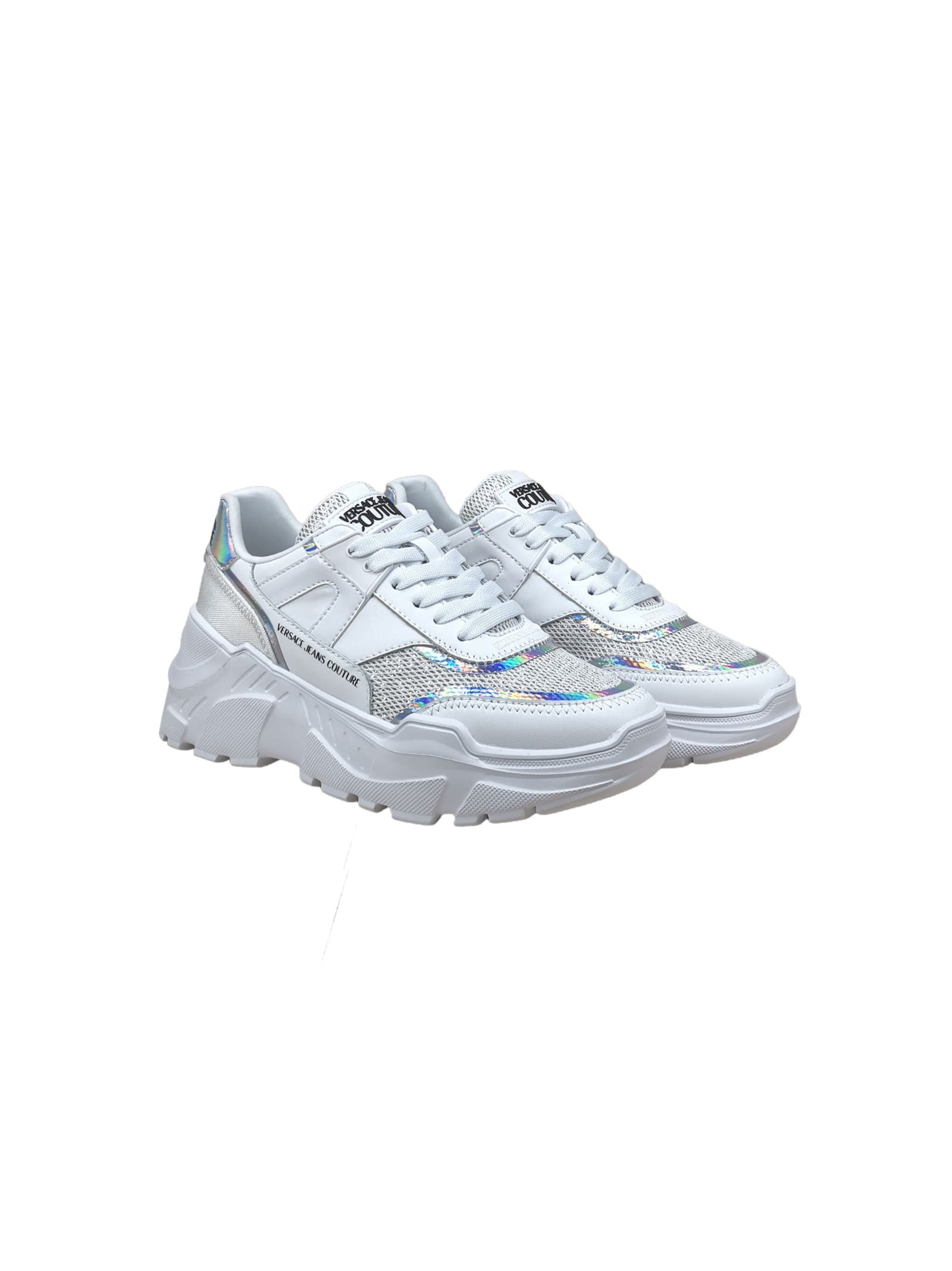 スニーカー VERSACE Sneakers Women Fabric White/Grey Versace Jeans Couture Sneakers | italist