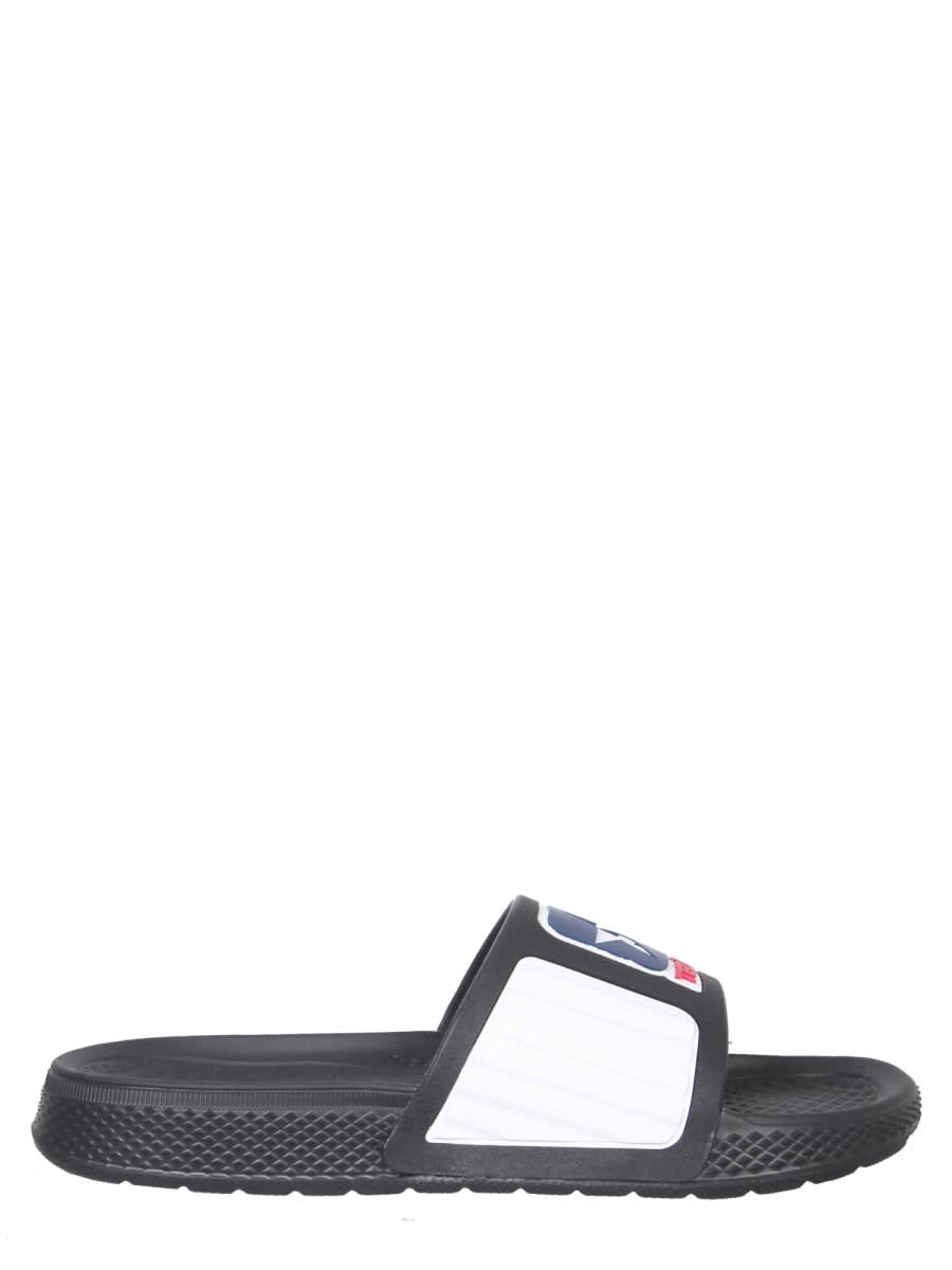 サンダル・ミュール Telfar FW21 RUBBER SLIDE SANDALS (172316C_BWR) TELFAR x CONVERSE 172316C ALL STAR SLIDE SANDALS BLACK