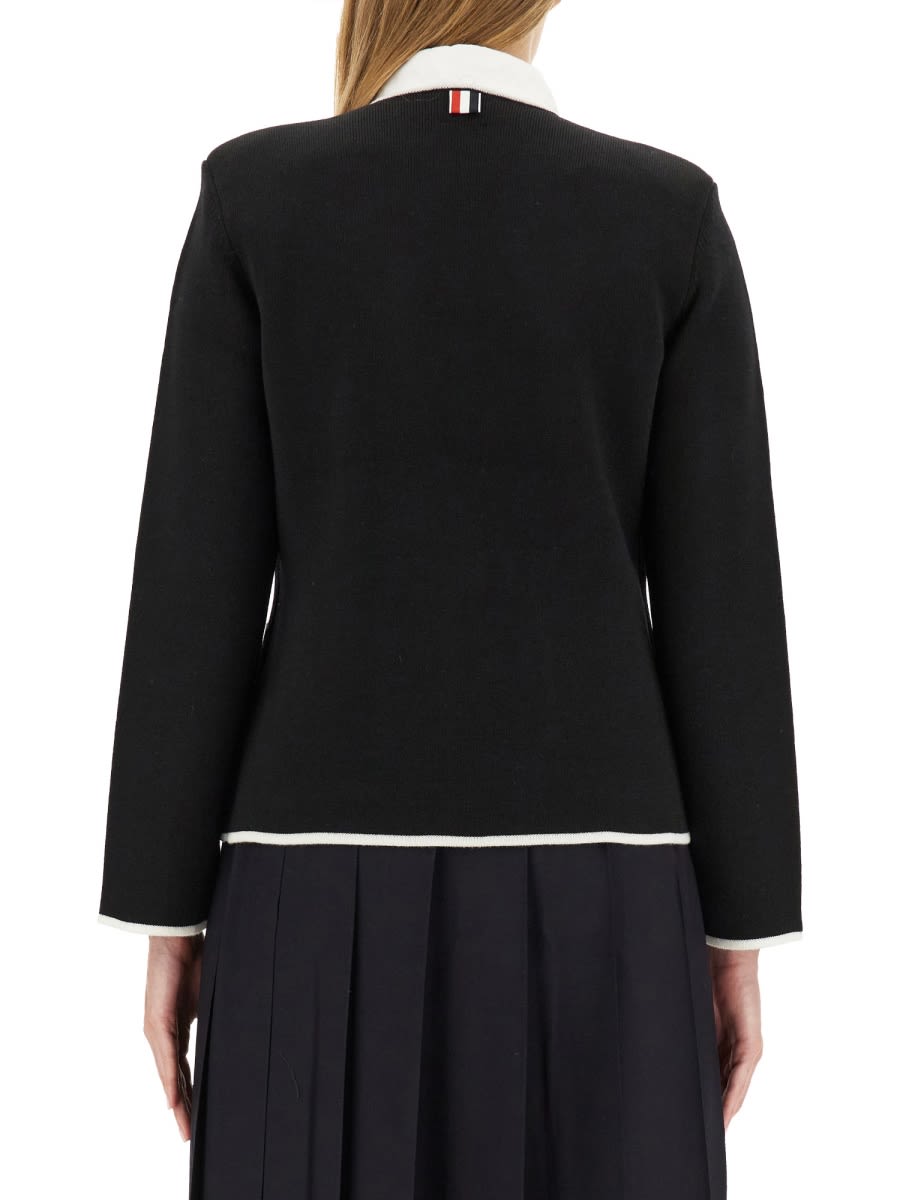 Thom Browne Single-breasted Collarless Jacket | italist