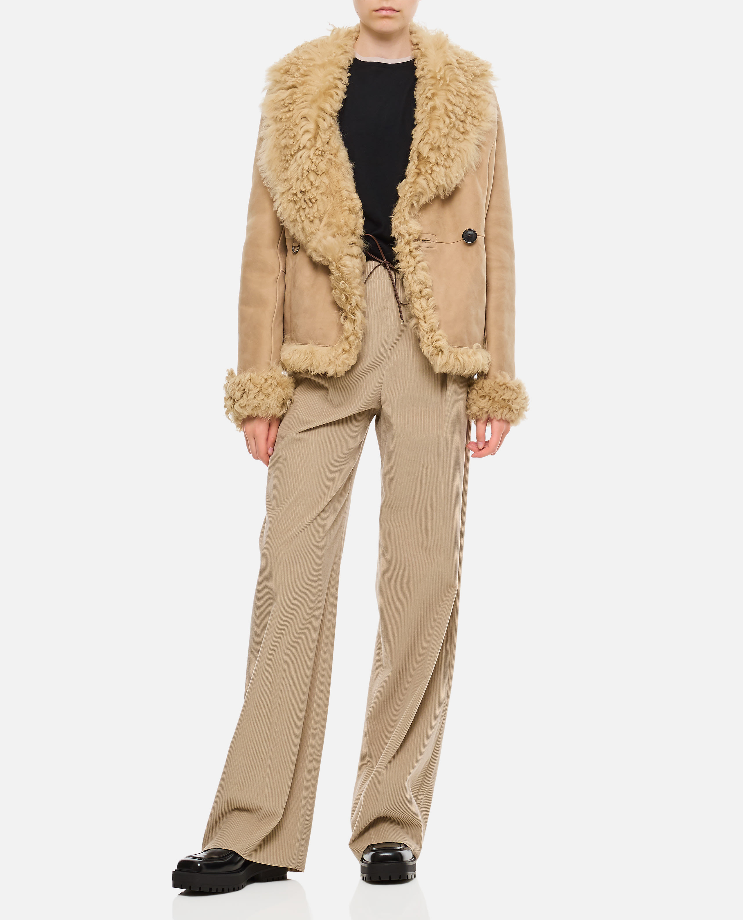 【関税込み】Saks Potts ベージュ Moss シアリングジャケット Saks Potts Moss Jacket | italist