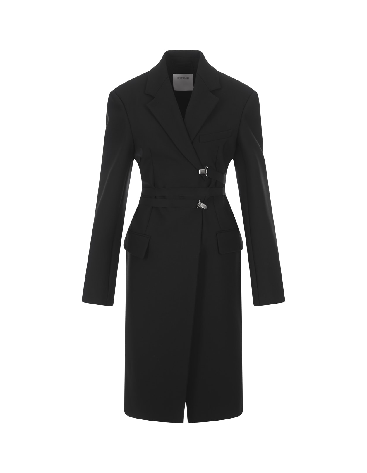 SportMax Black Assiro Coat | italist