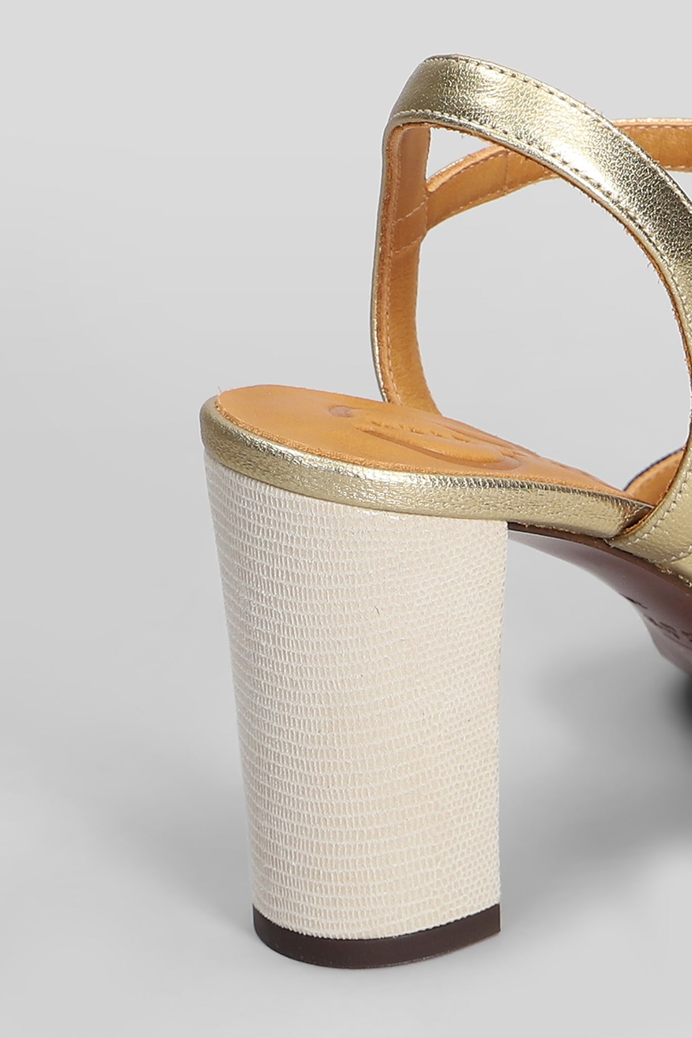 Chie Mihara Bejo Sandals In Gold Leather | italist