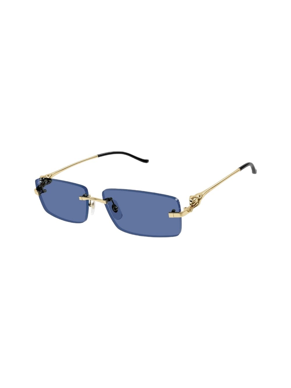 サングラス Cartier Cartier - CT0430S - 009 gold gold red Cartier CT0430S 009 Sunglasses Gold/Red Rectangle Shape 58