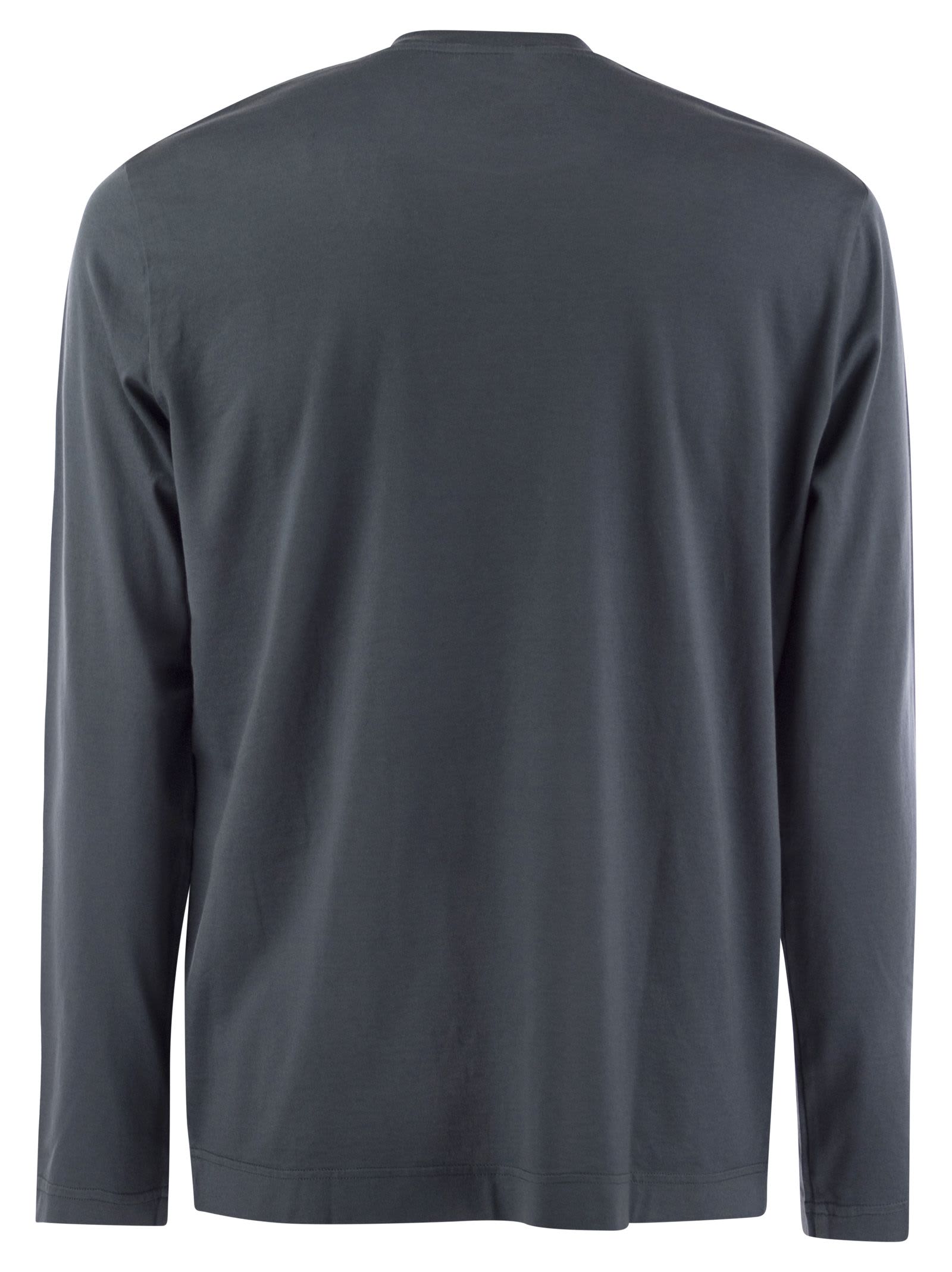 Tシャツ・カットソー Fedeli Extreme long-sleeved Giza cotton t-shirt Men's Organic Cotton Long Sleeve T-Shirt - Iconic - Fedeli