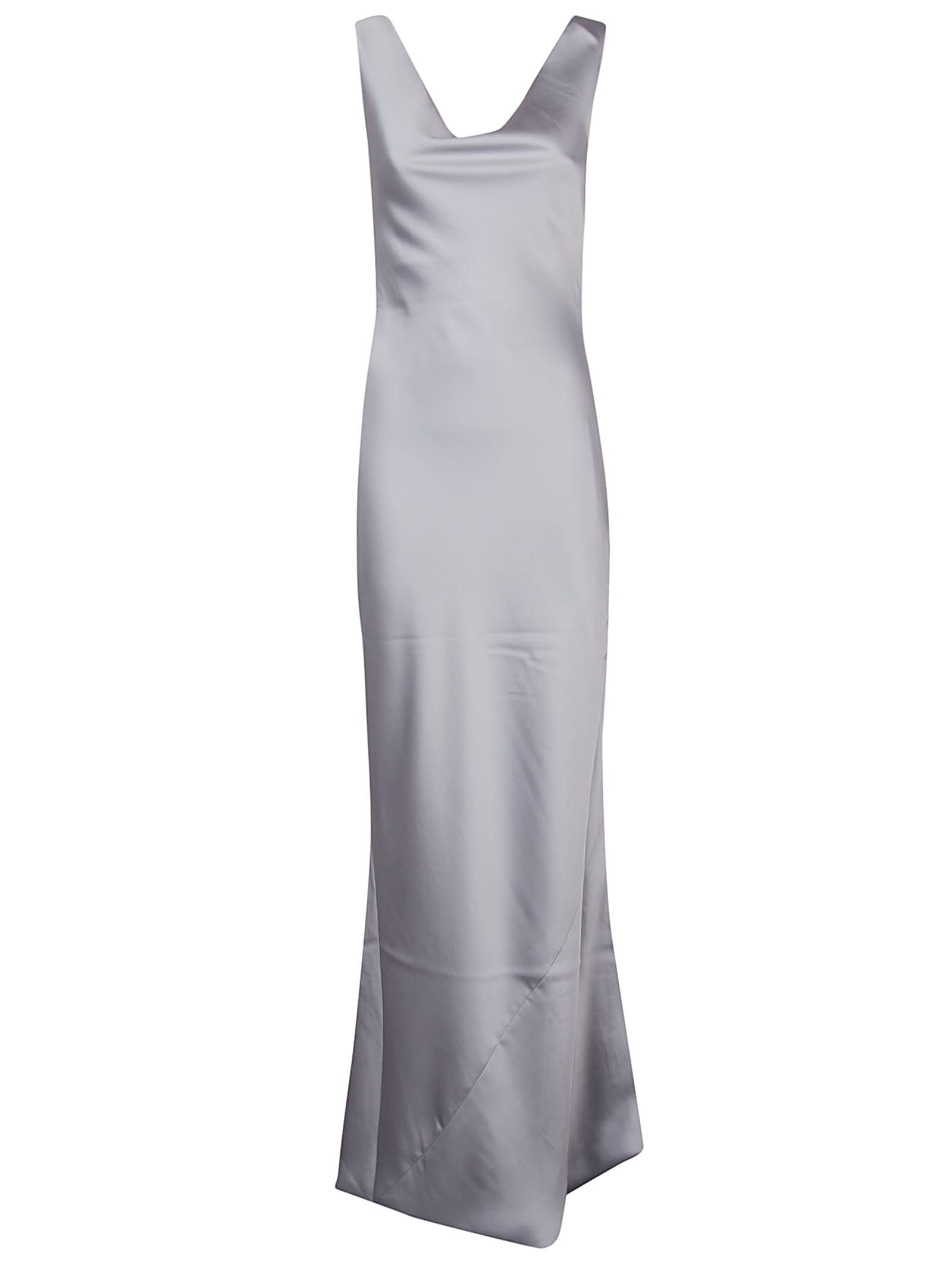 deep drape neck dress