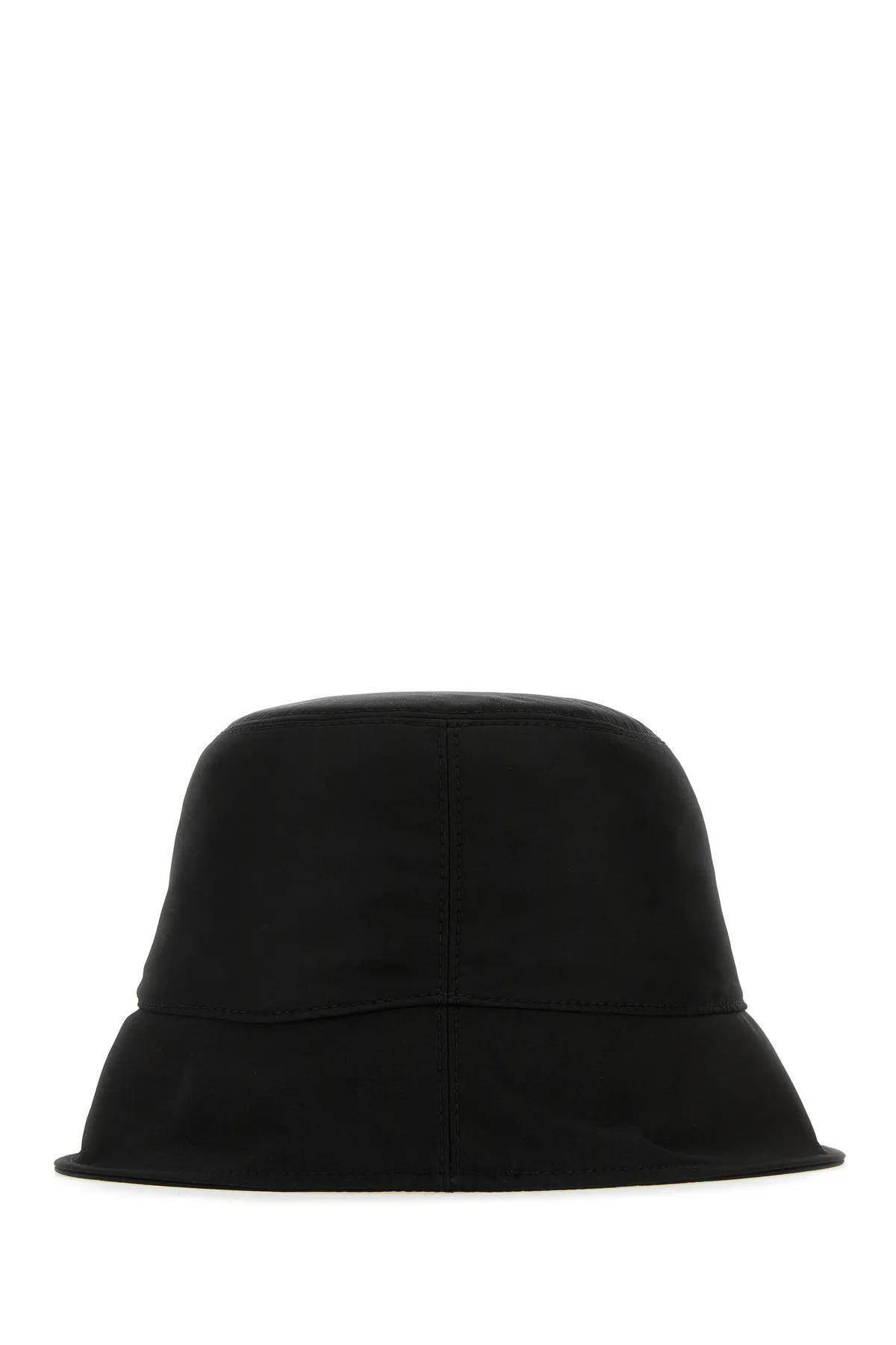 キャップ OFF WHITE Black Polyester Bucket Hat Off-White Nylon Bucket Hat | italist