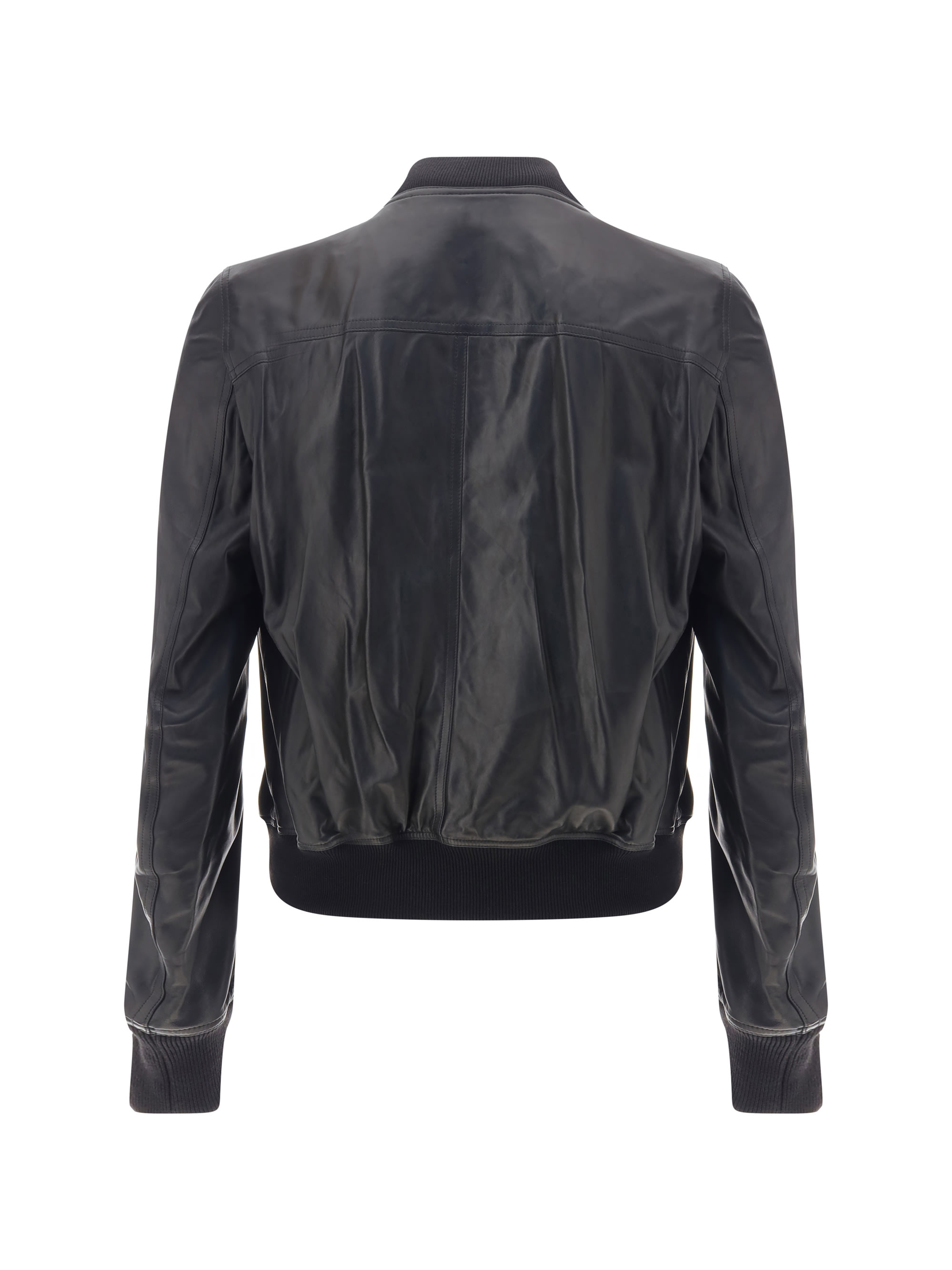 Rick Owens Bauhaus Flight Leather Jacket | italist