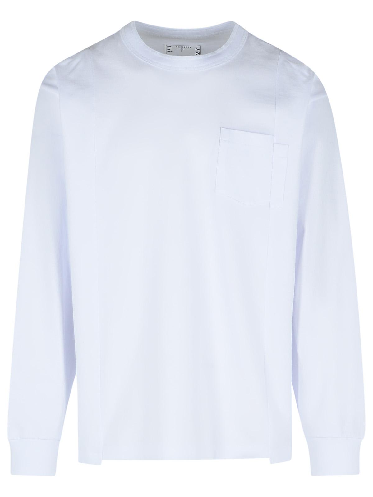 Sacai White Cotton T-shirt | italist