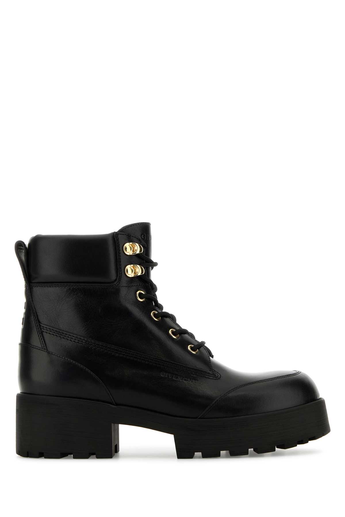 ショートブーツ・ブーティ Givenchy Black Leather Trekker Ankle Boots GIVENCHY Trekker leather ankle boots | NET-A-PORTER