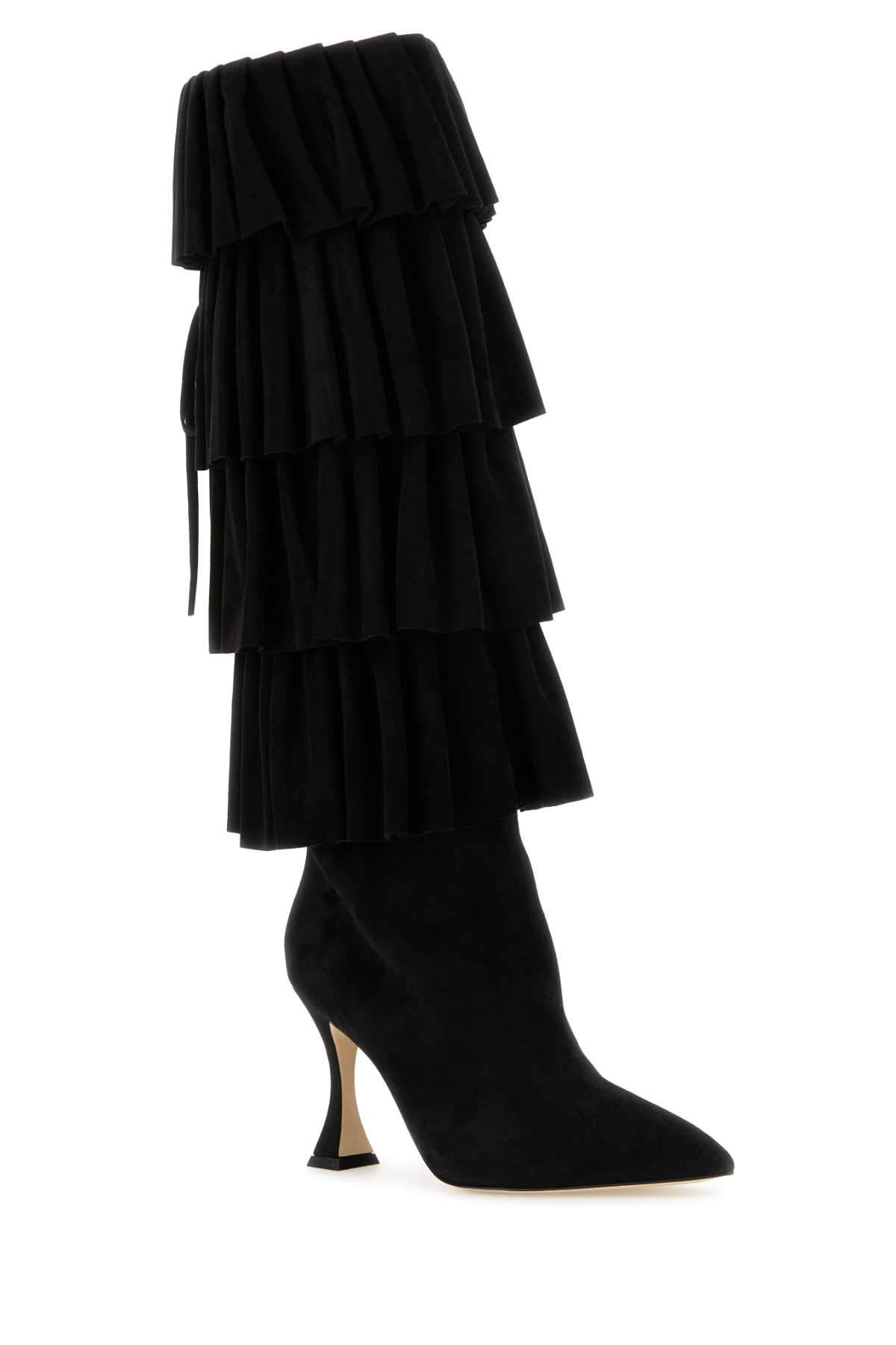 ブーツその他 Manolo Blahnik BOOTS (MIRALONE3242762 BLCK) Manolo Blahnik Black Suede Miralone Boots | italist, ALWAYS