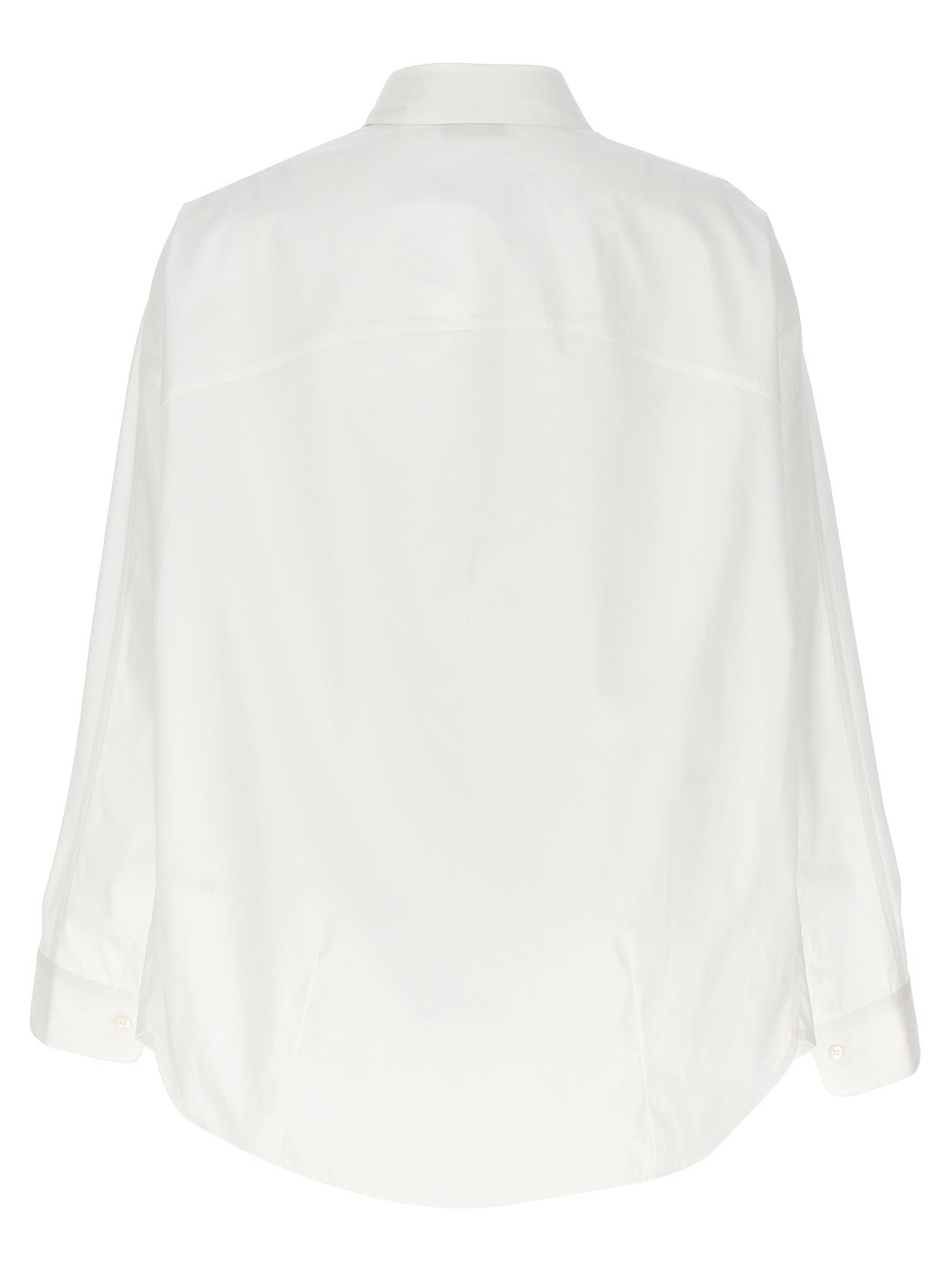 Tシャツ・カットソー ARMARIUM White stretch poplin oversize Lavinia shirt Buy Armarium White Stretch Poplin Oversize Lavinia Shirt at