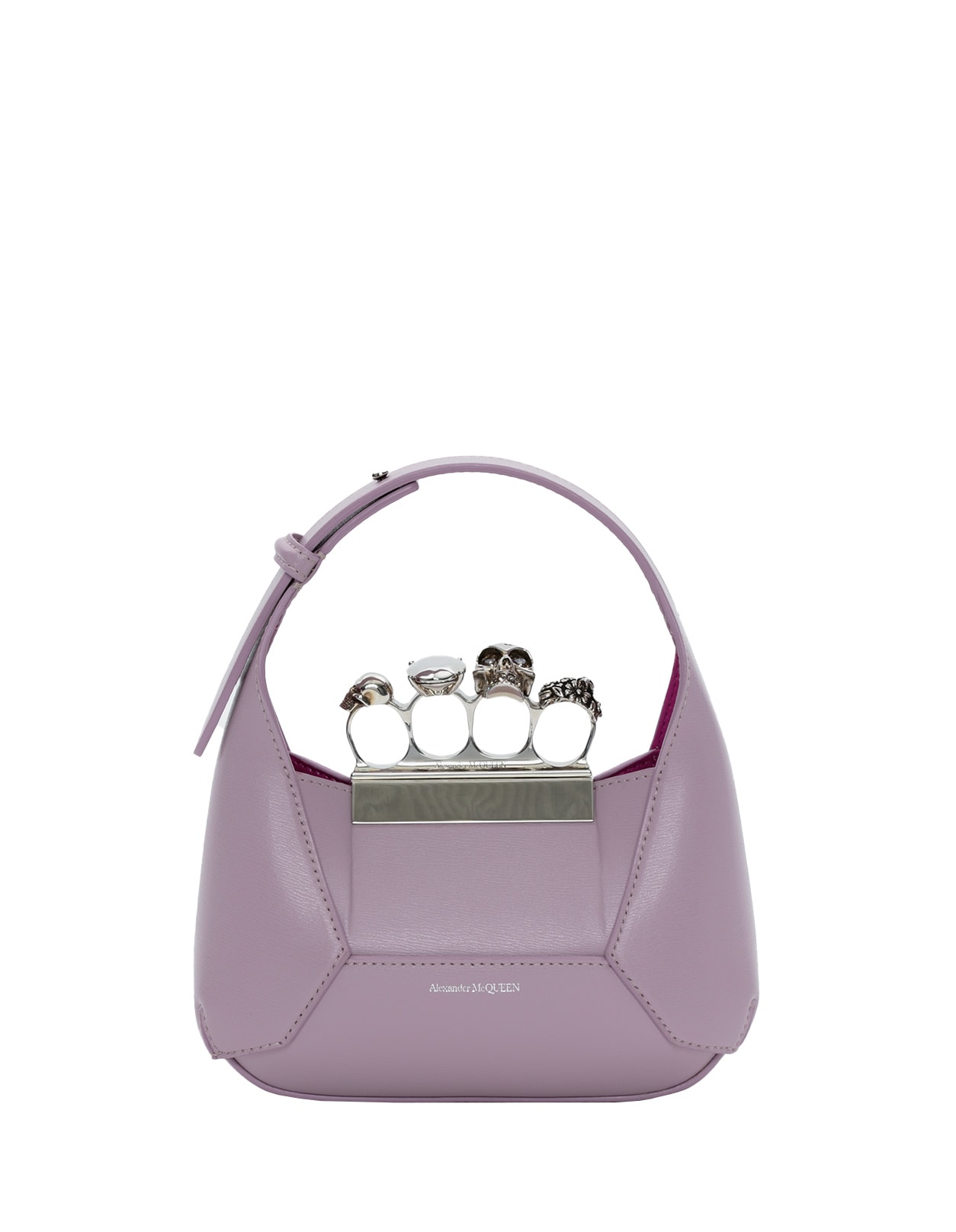 ショルダーバッグ・ポシェット The Curve Hobo Bag - Alexander Mcqueen - Antic Pink - Leathe The Curve Hobo Bag - Alexander Mcqueen - Antic Pink - Leather