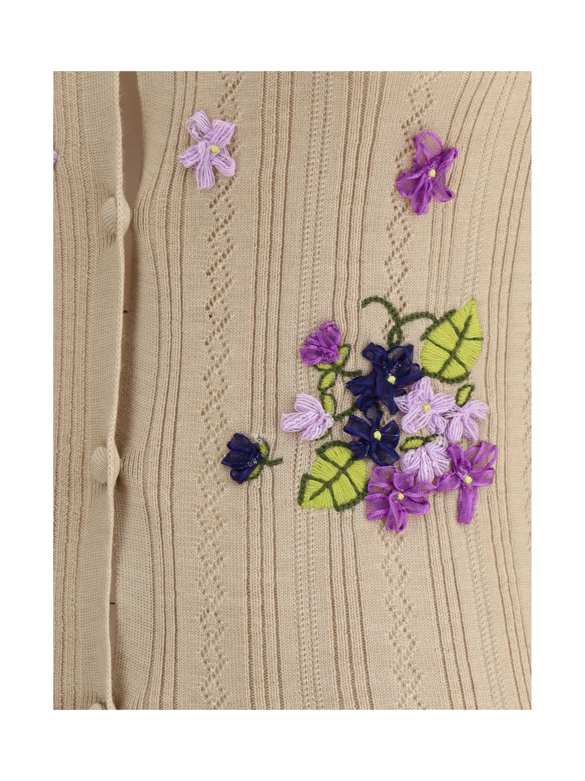 ヴァレンティノ　フラワー　VALENTINO Valentino Garavani Antibes Small Violet Flower Raffia Tote Bag